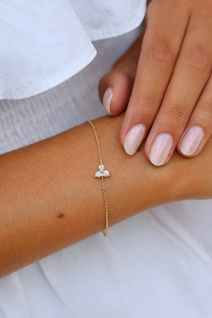 Fryd diamant armbånd - 18kt Rødguld