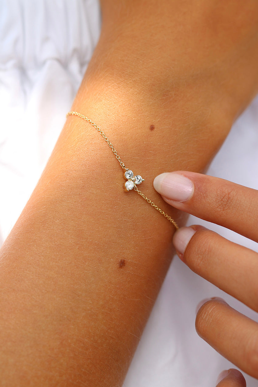 Fryd diamant armbånd - 18kt Rødguld