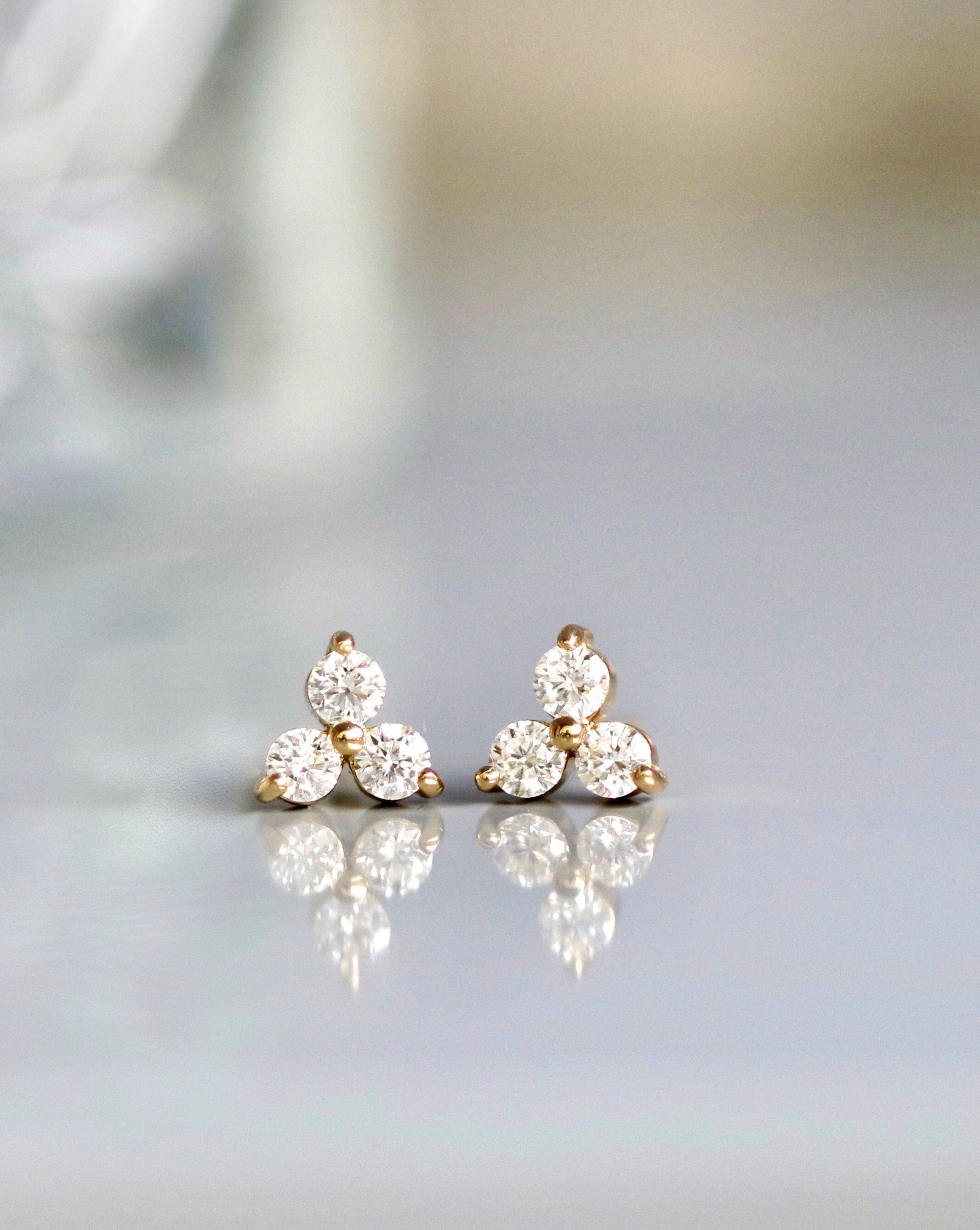 Fryd Diamant ørestik S - 18kt Hvidguld