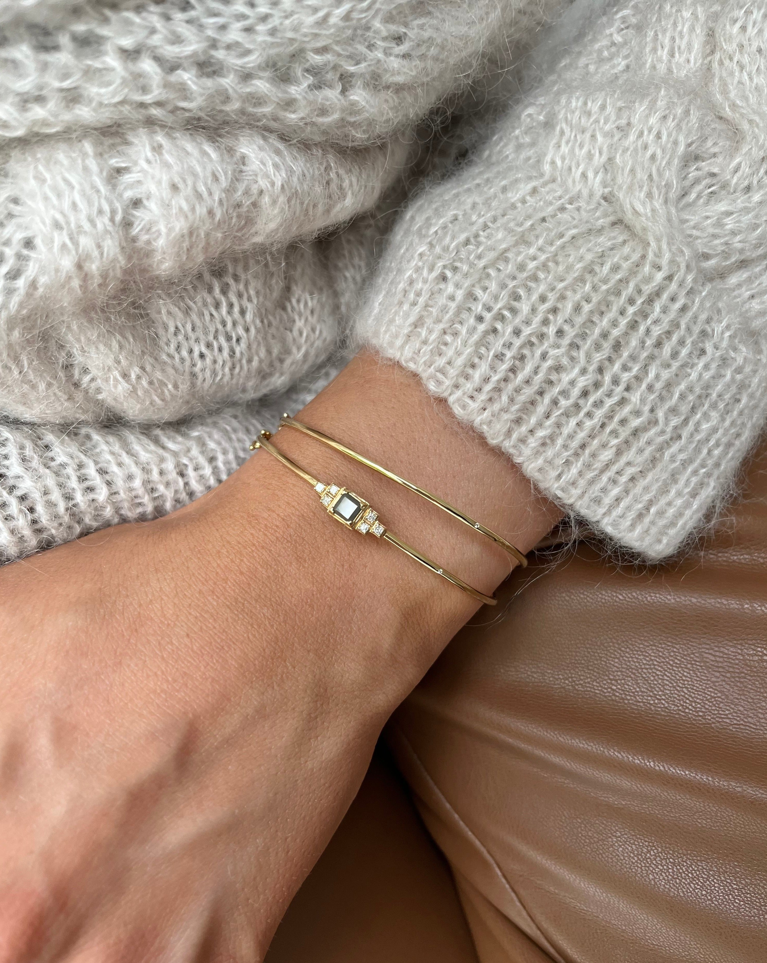 Raw armring - 18kt Rødguld