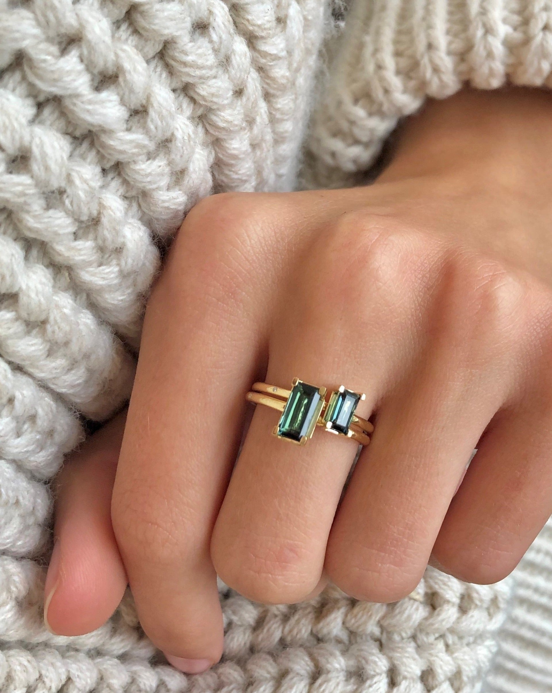 Nord Green ring S turned - 18kt Rødguld