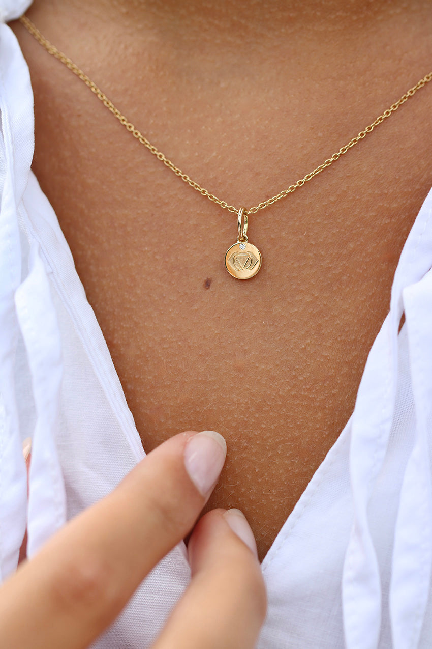 Inner Peace Pandechakra vedhæng - 18kt Rødguld