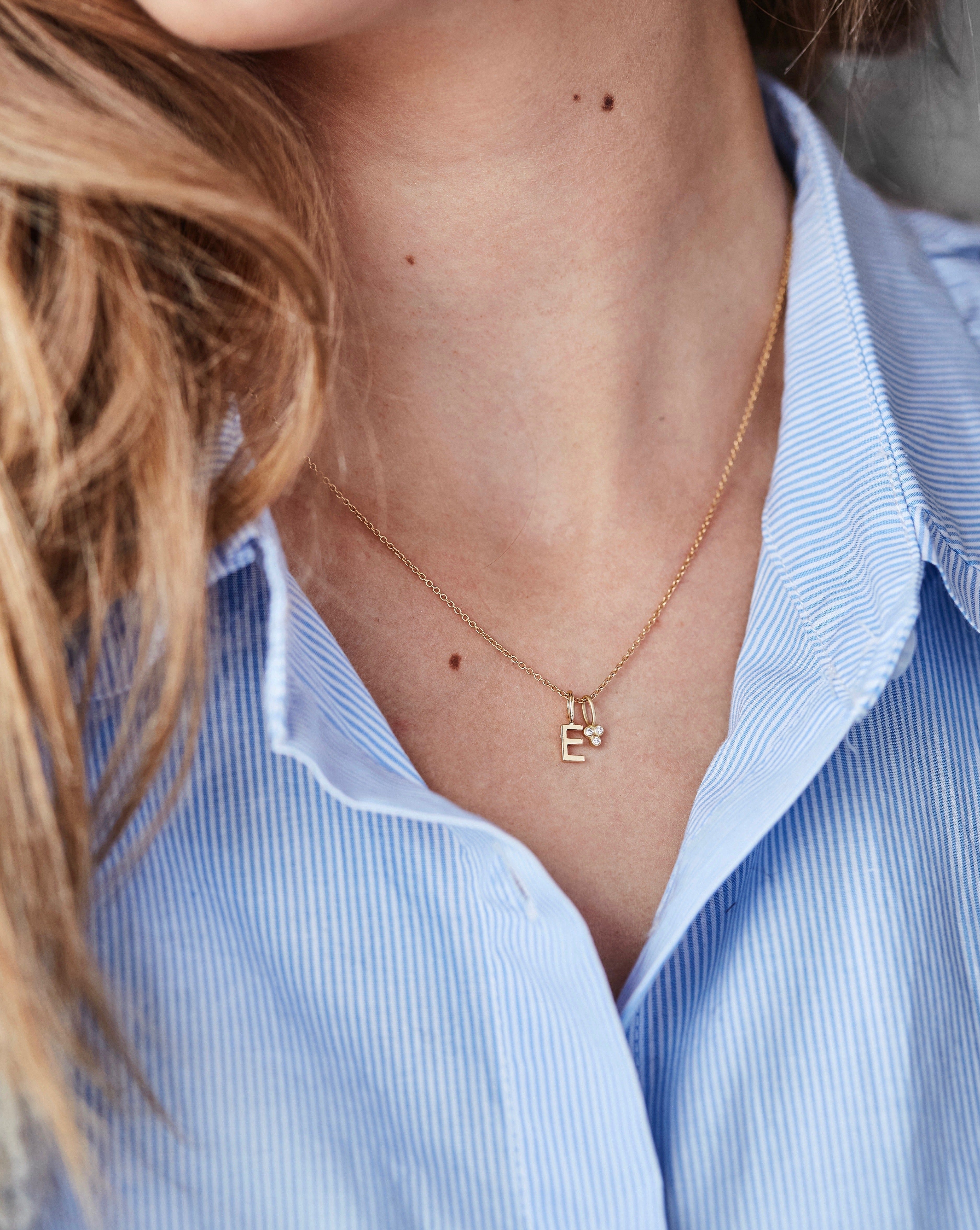 My S vedhæng - 18kt Rødguld