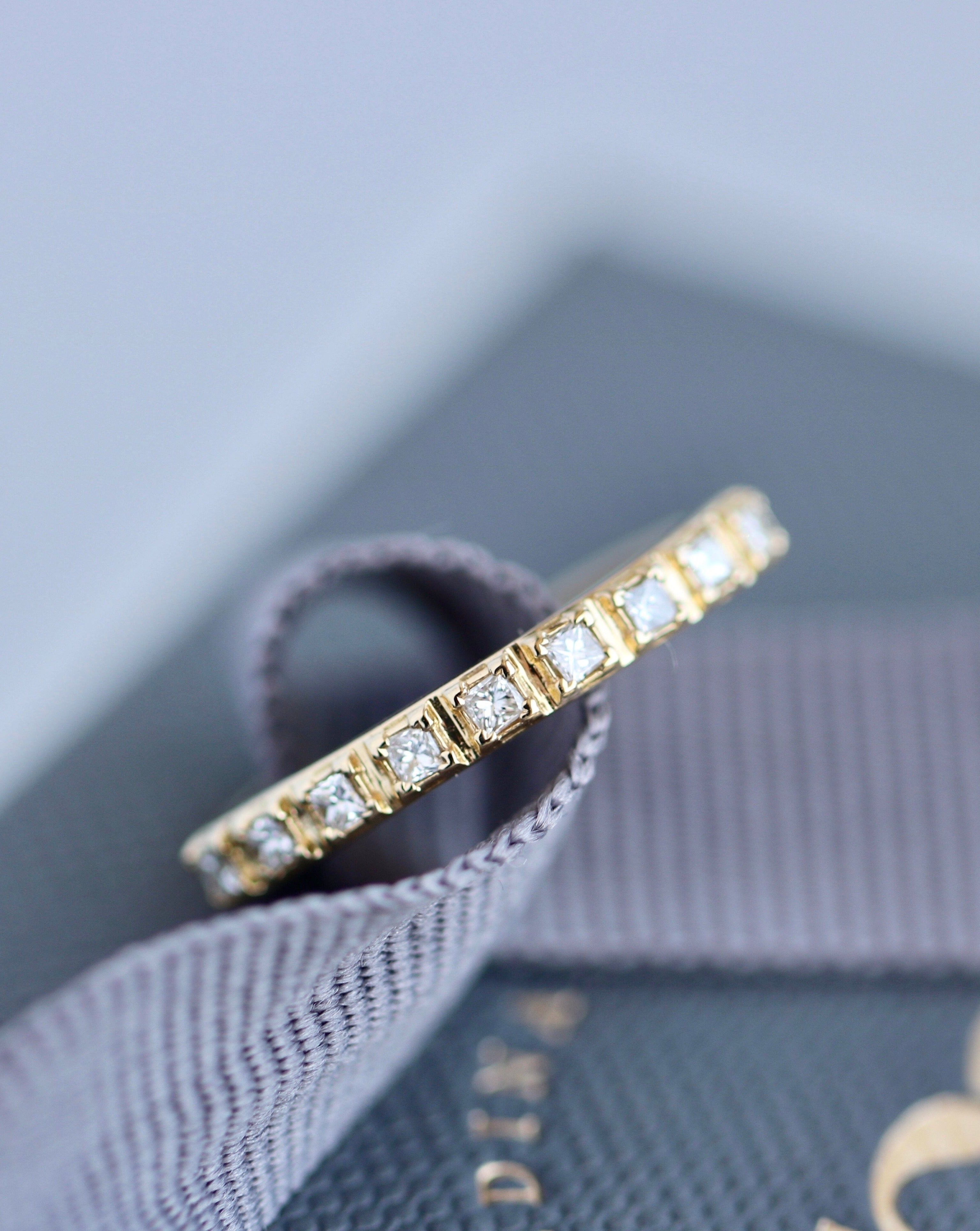 Raw Classic Diamantring - 18kt Rødguld