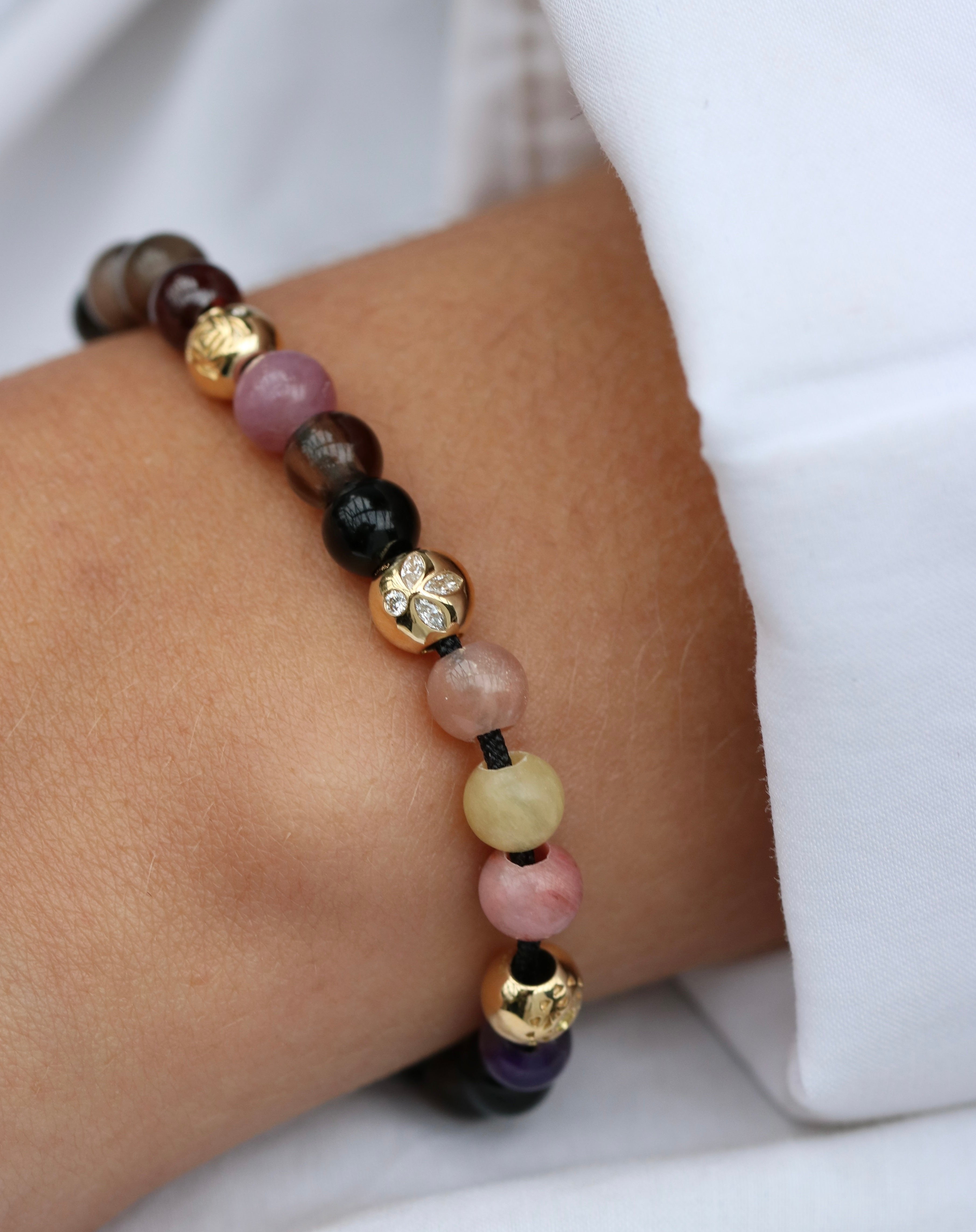 Inner Peace Diamant Lotus perle - 18kt Rødguld