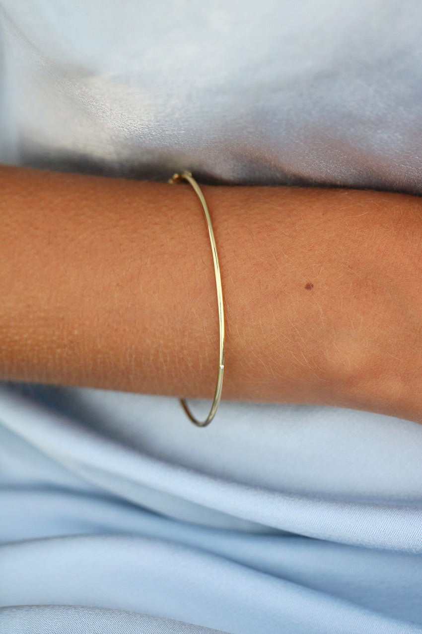 Raw armring - 18kt Rødguld