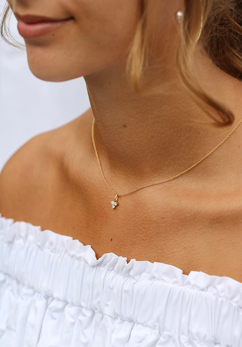 Fryd diamant vedhæng - 18kt Rødguld