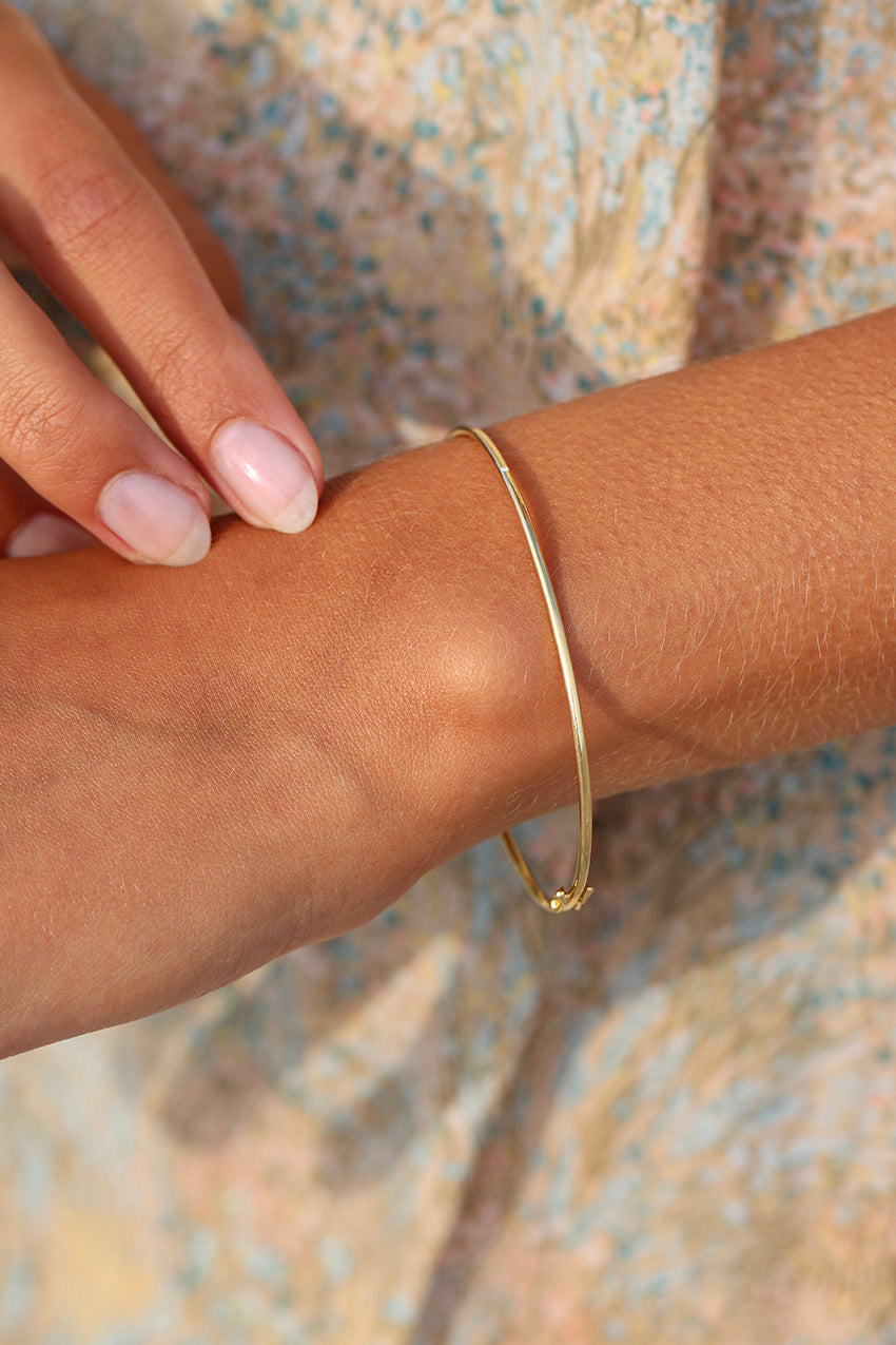 Raw armring - 18kt Rødguld