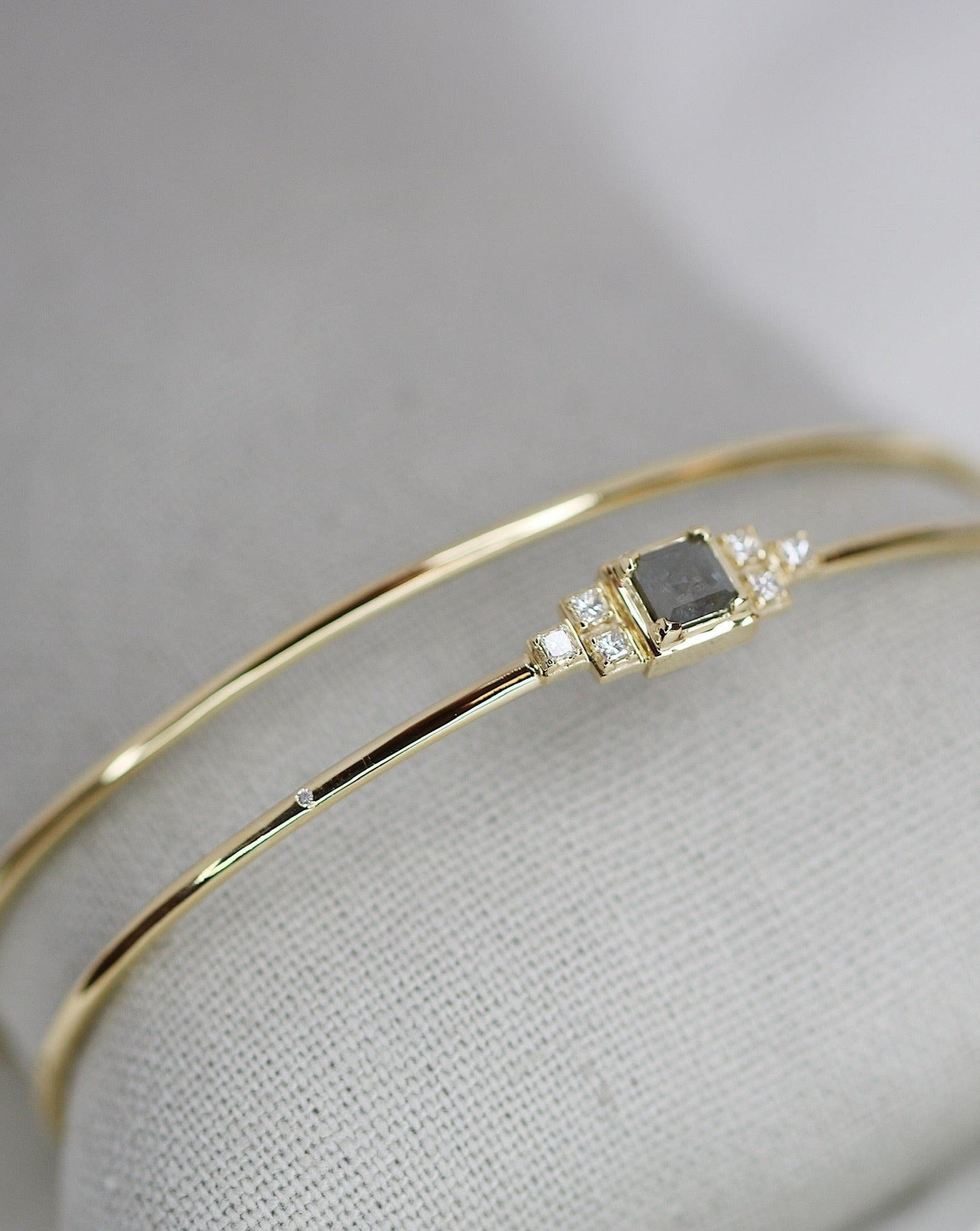 Raw armring - 18kt Rødguld