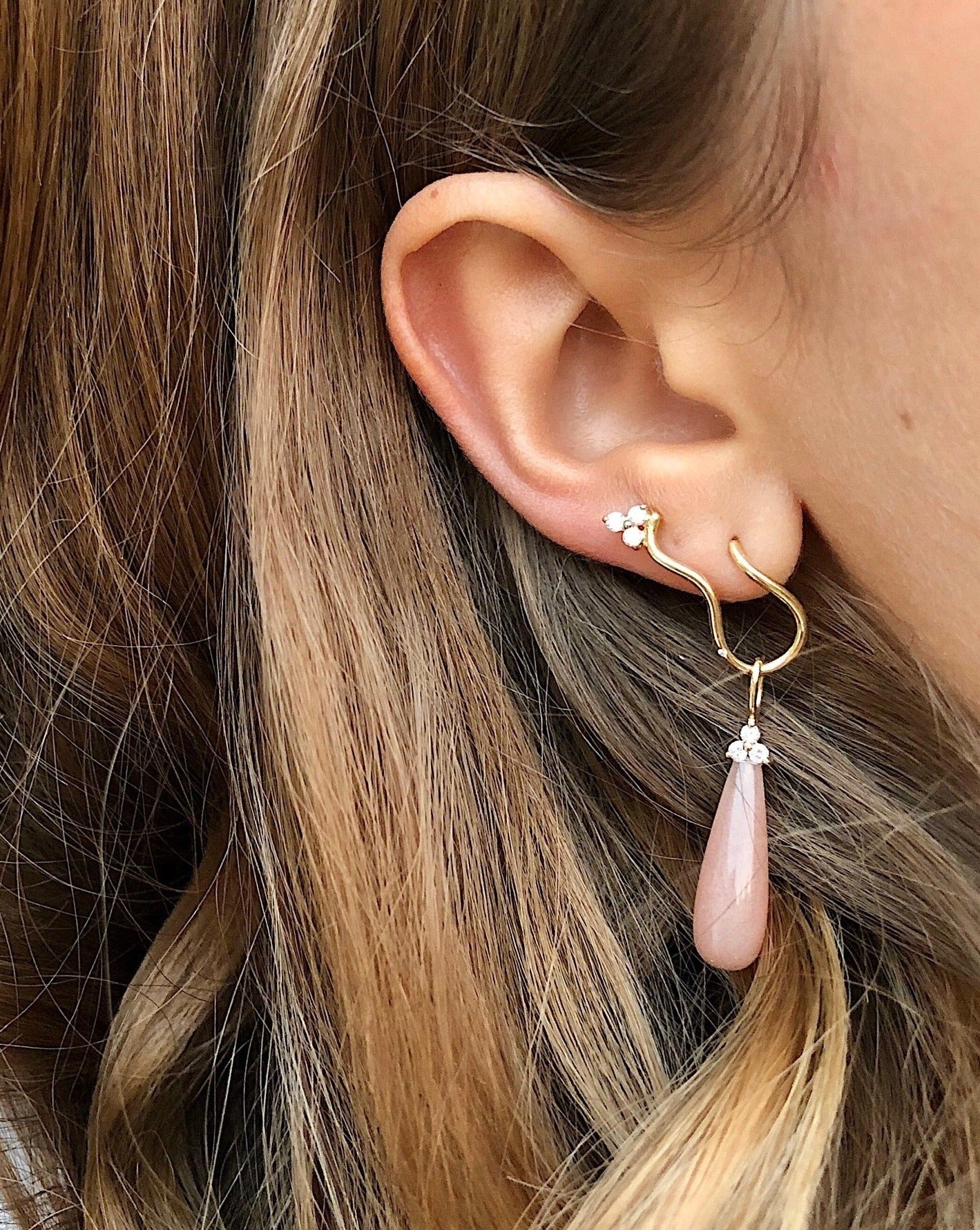 Fryd Blush vedhæng - 18kt Rødguld