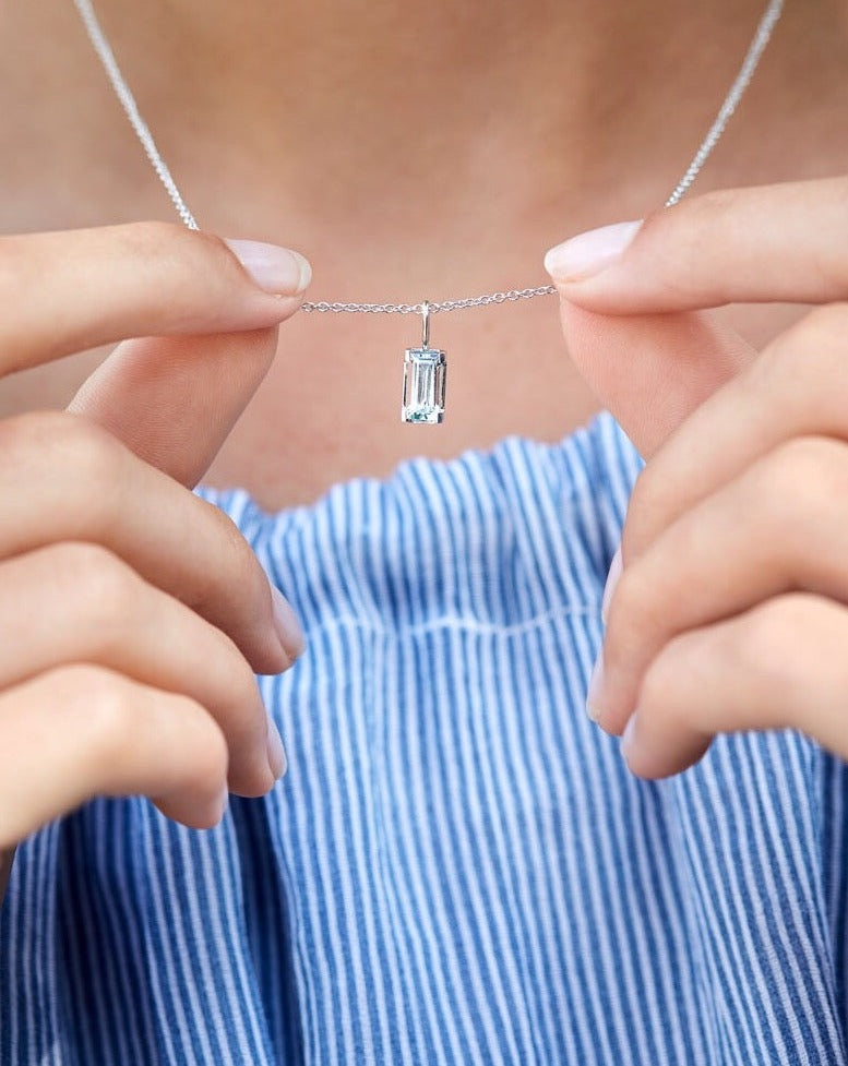 Nord White vedhæng - 18kt Hvidguld