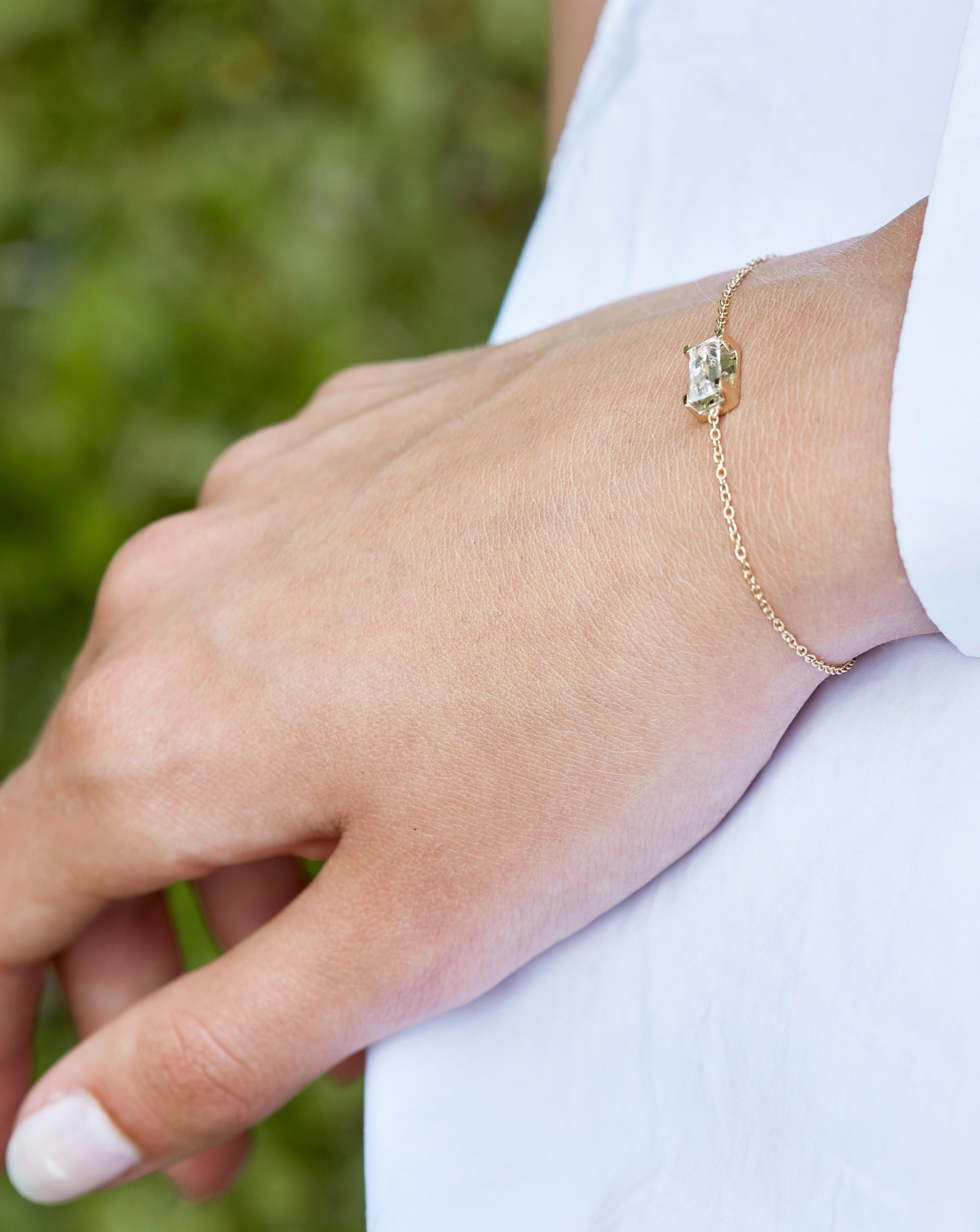 Nord Blue armbånd - 18kt Rødguld