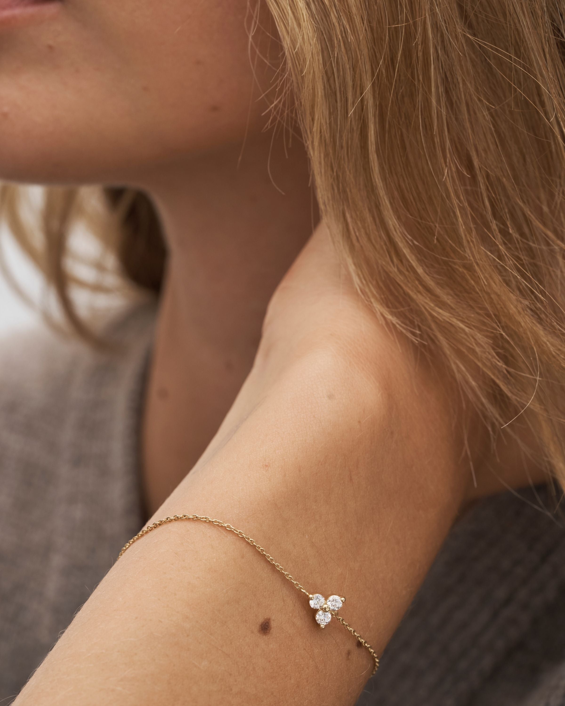 Fryd diamant armbånd - 18kt Rødguld