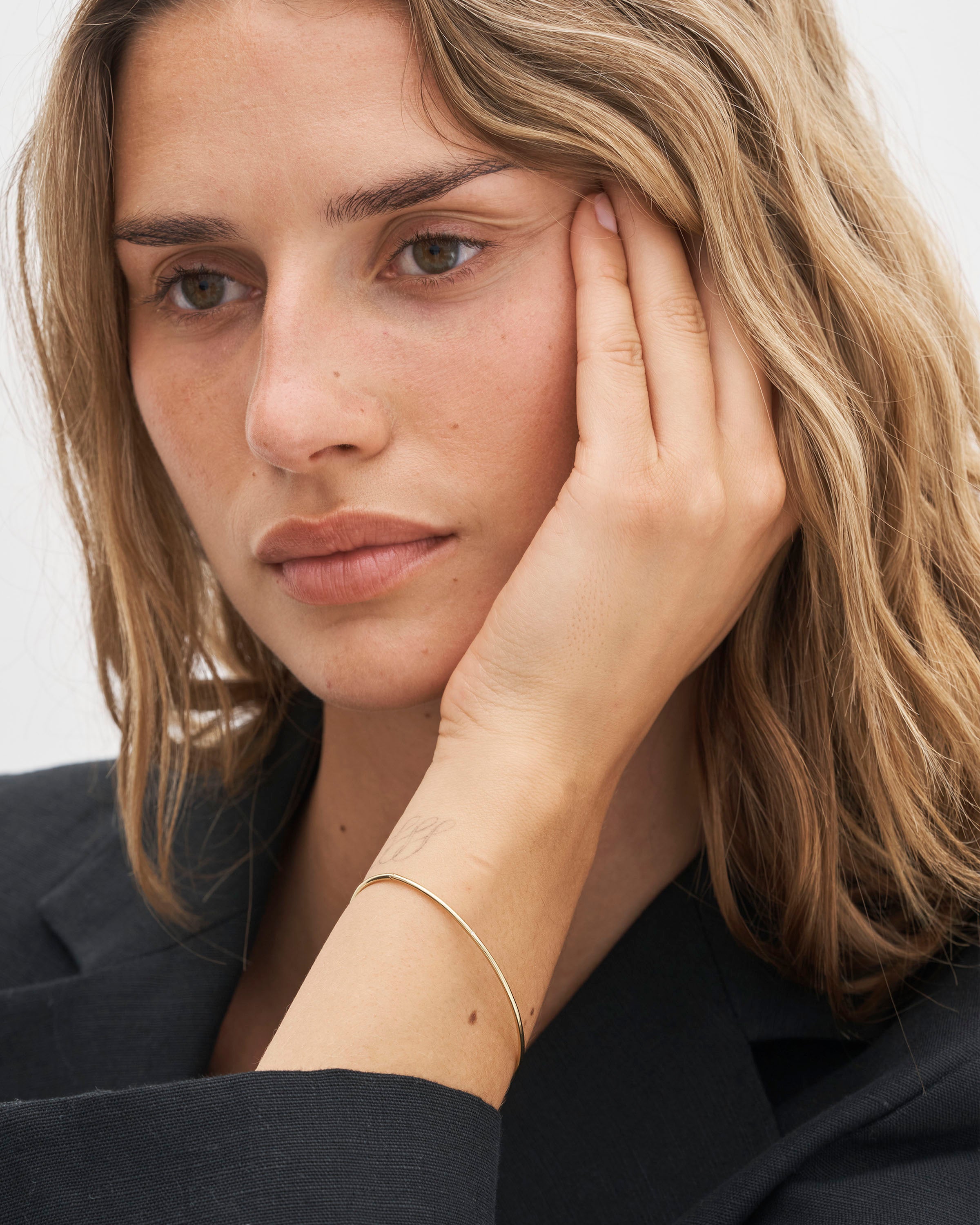 Raw armring - 18kt Rødguld