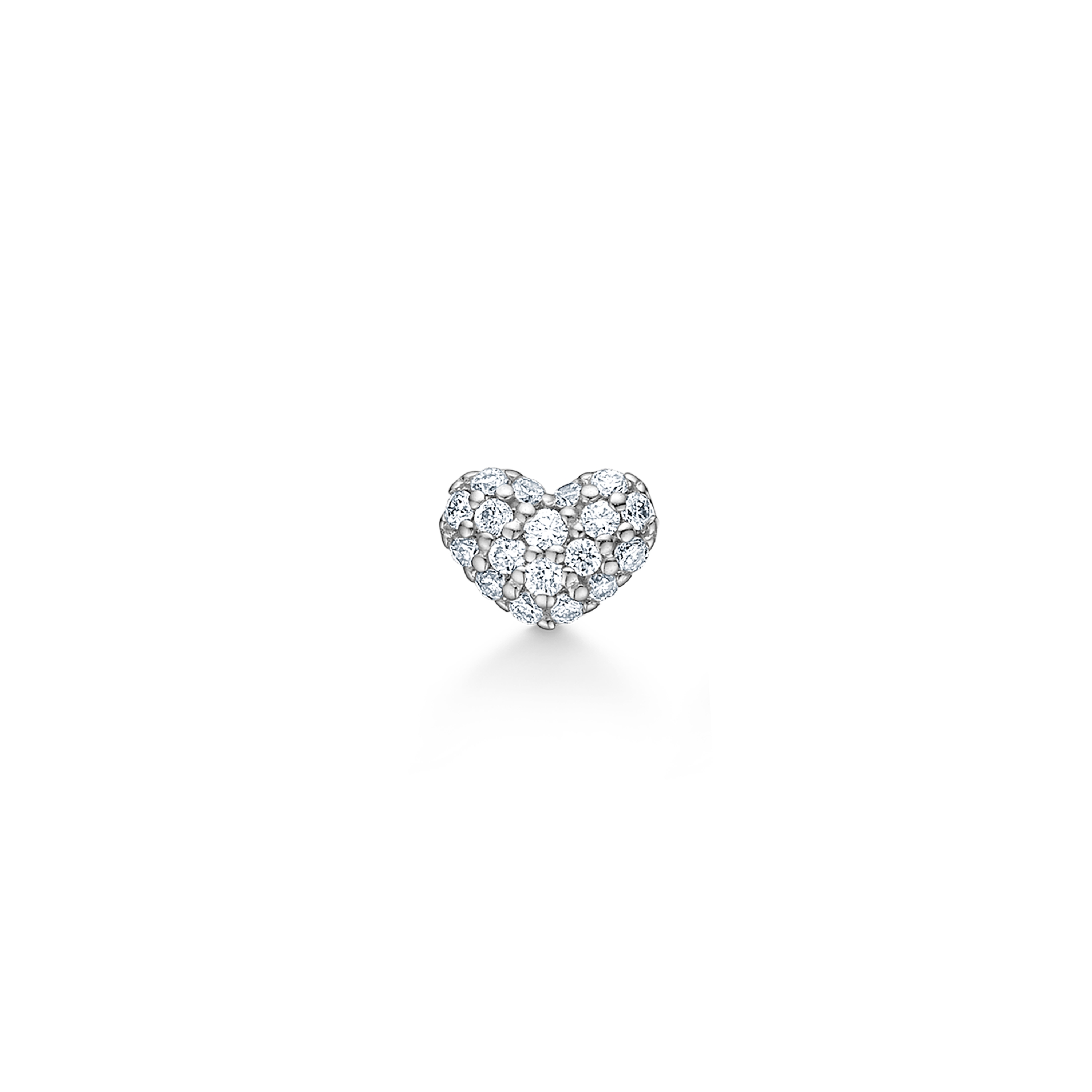 Symbols My Heart Diamant ørestik - 18kt Hvidguld