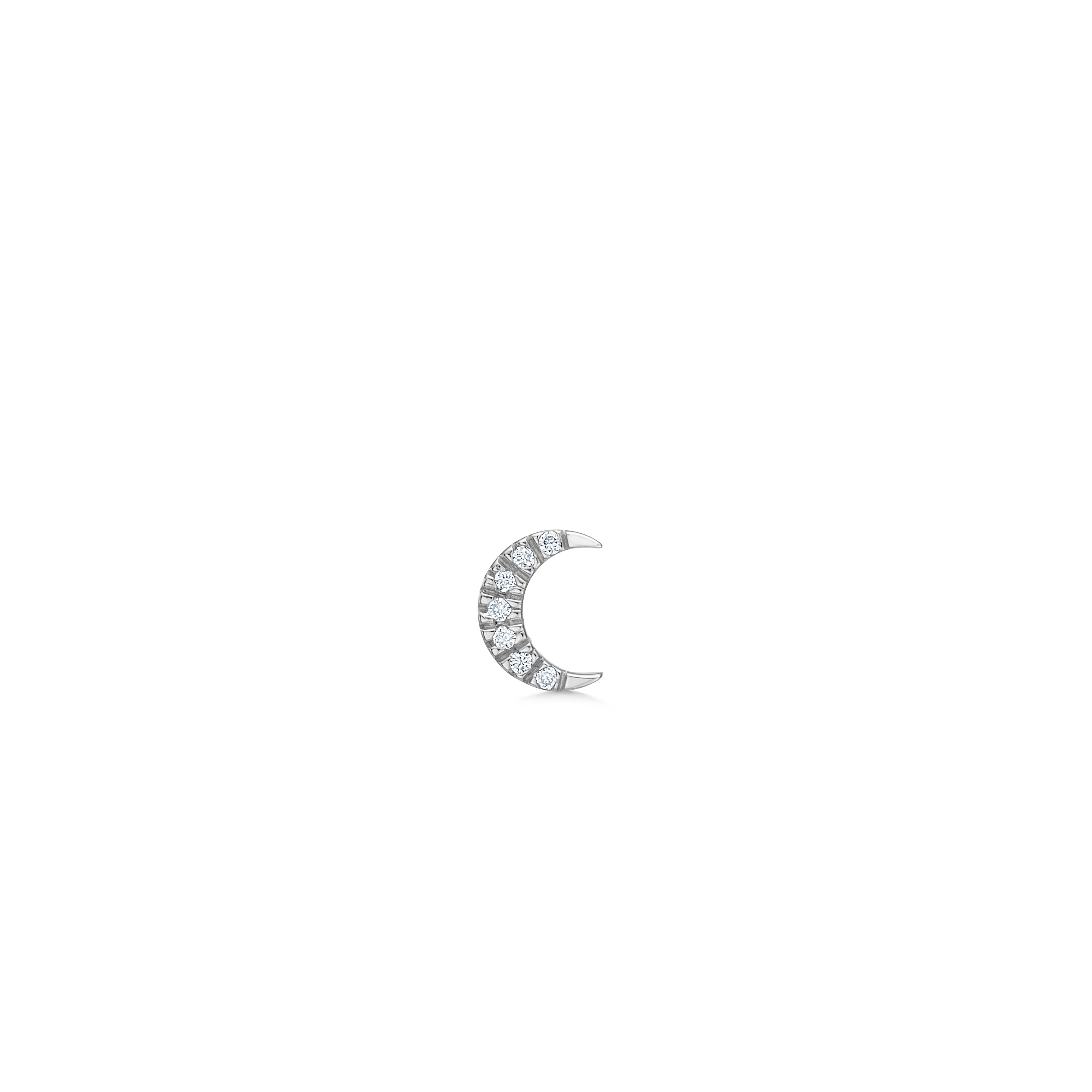 Symbols Half Moon diamantørering - 18kt Hvidguld