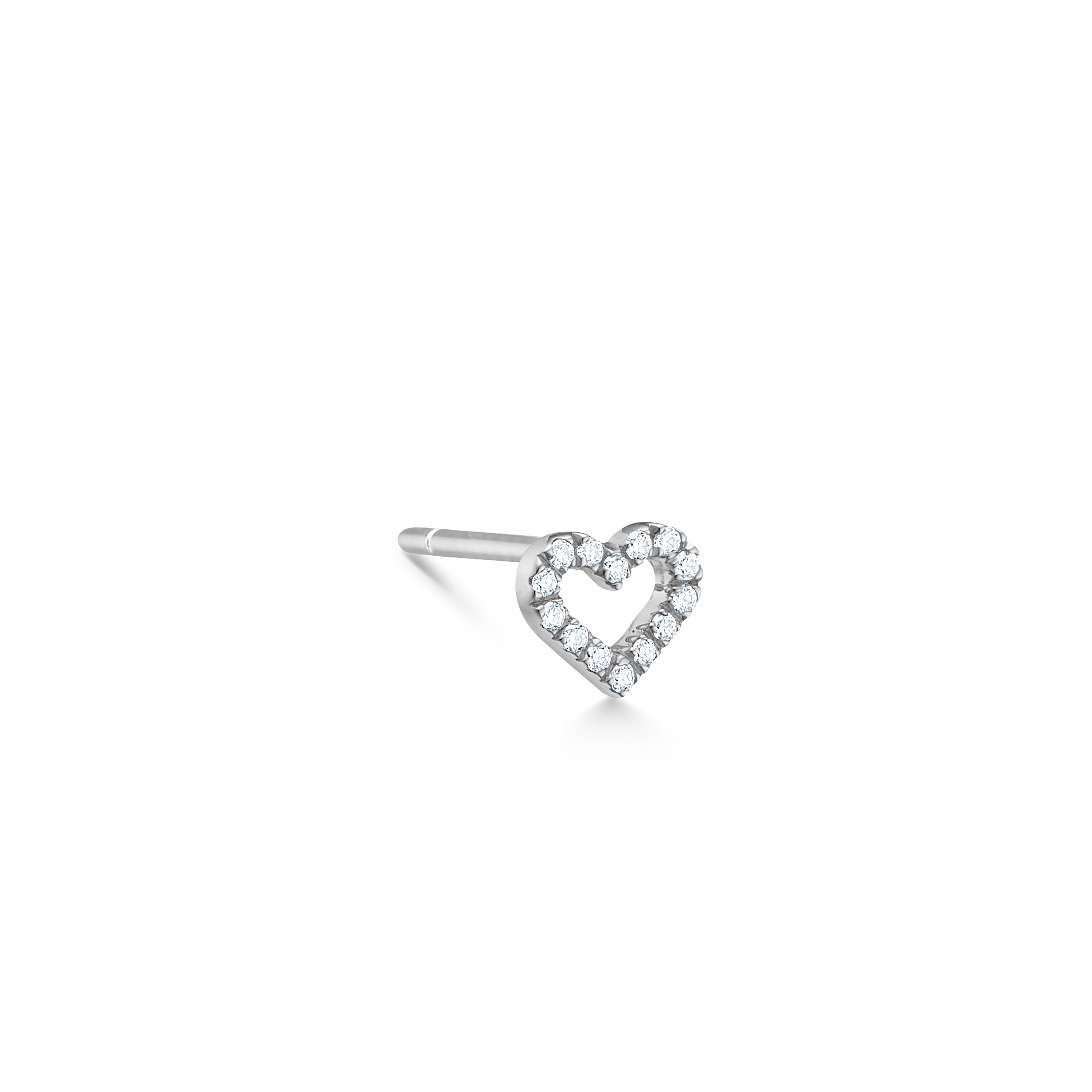 Symbols Open Heart diamantørering S - 18kt Hvidguld