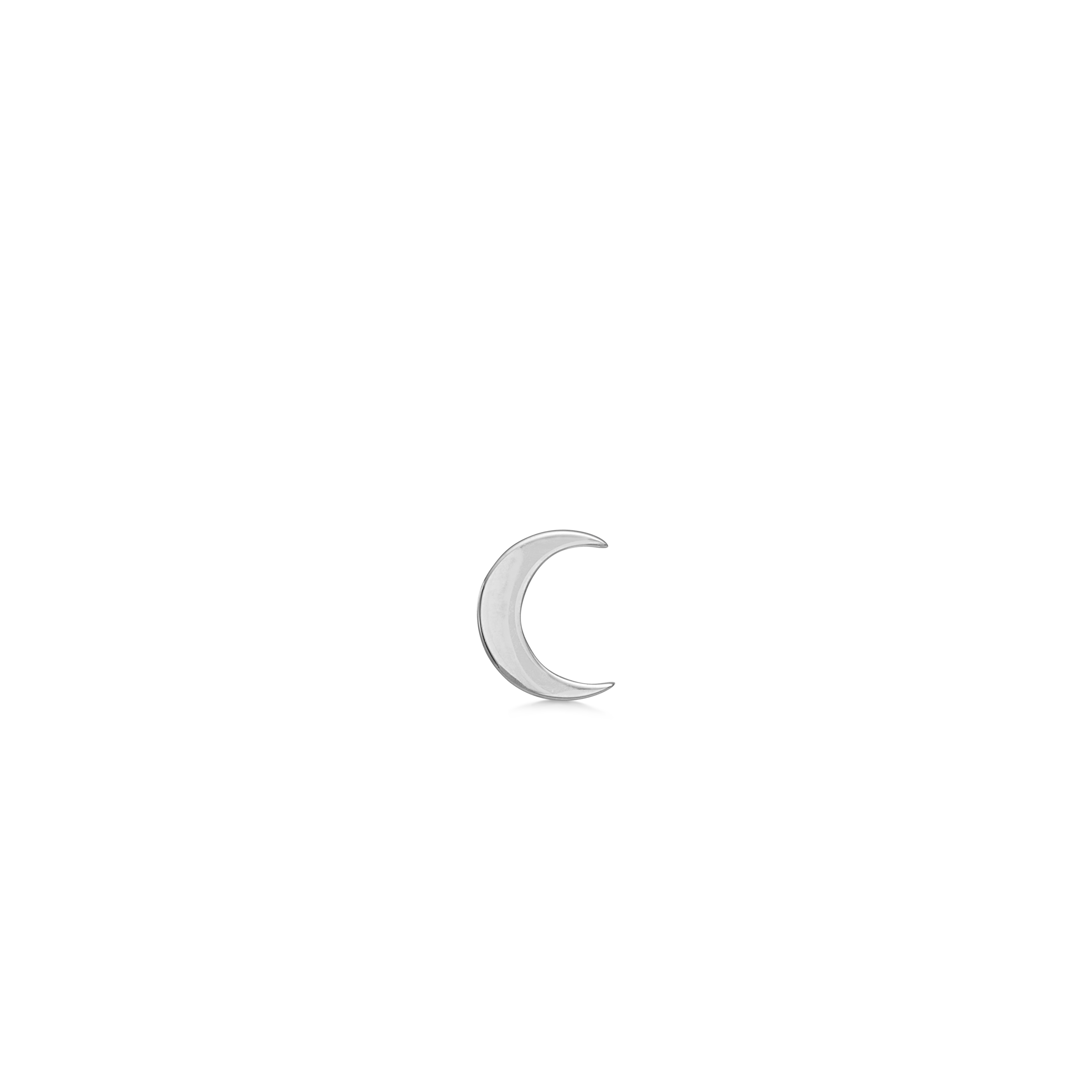 Symbols Half Moon ørering - 18kt Hvidguld