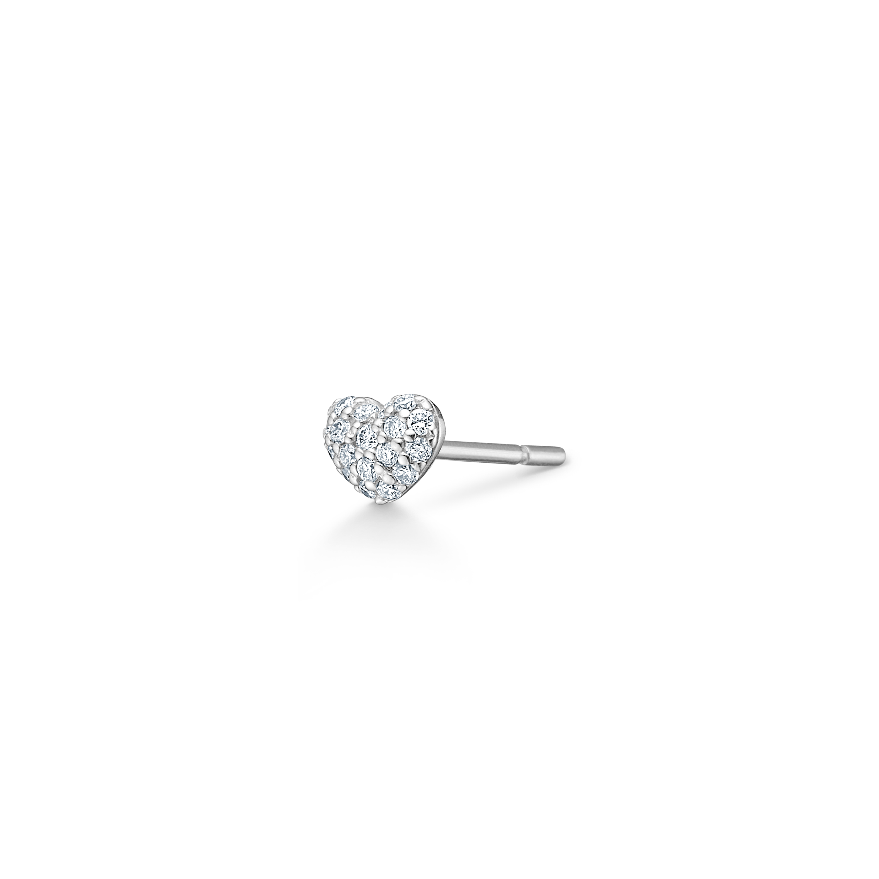 Symbols My Heart Diamant ørestik - 18kt Hvidguld
