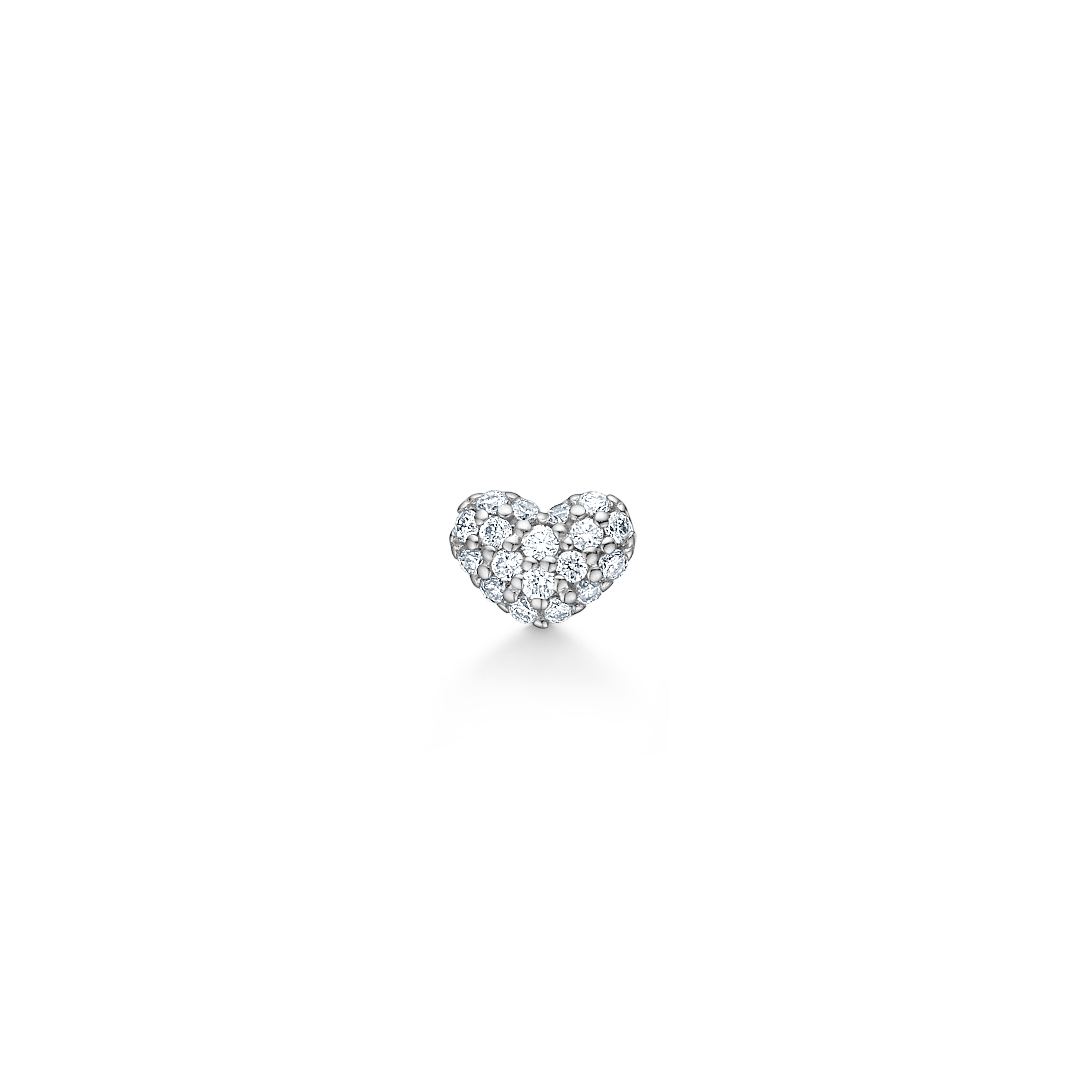 Symbols My Heart Diamant ørestik - 18kt Hvidguld