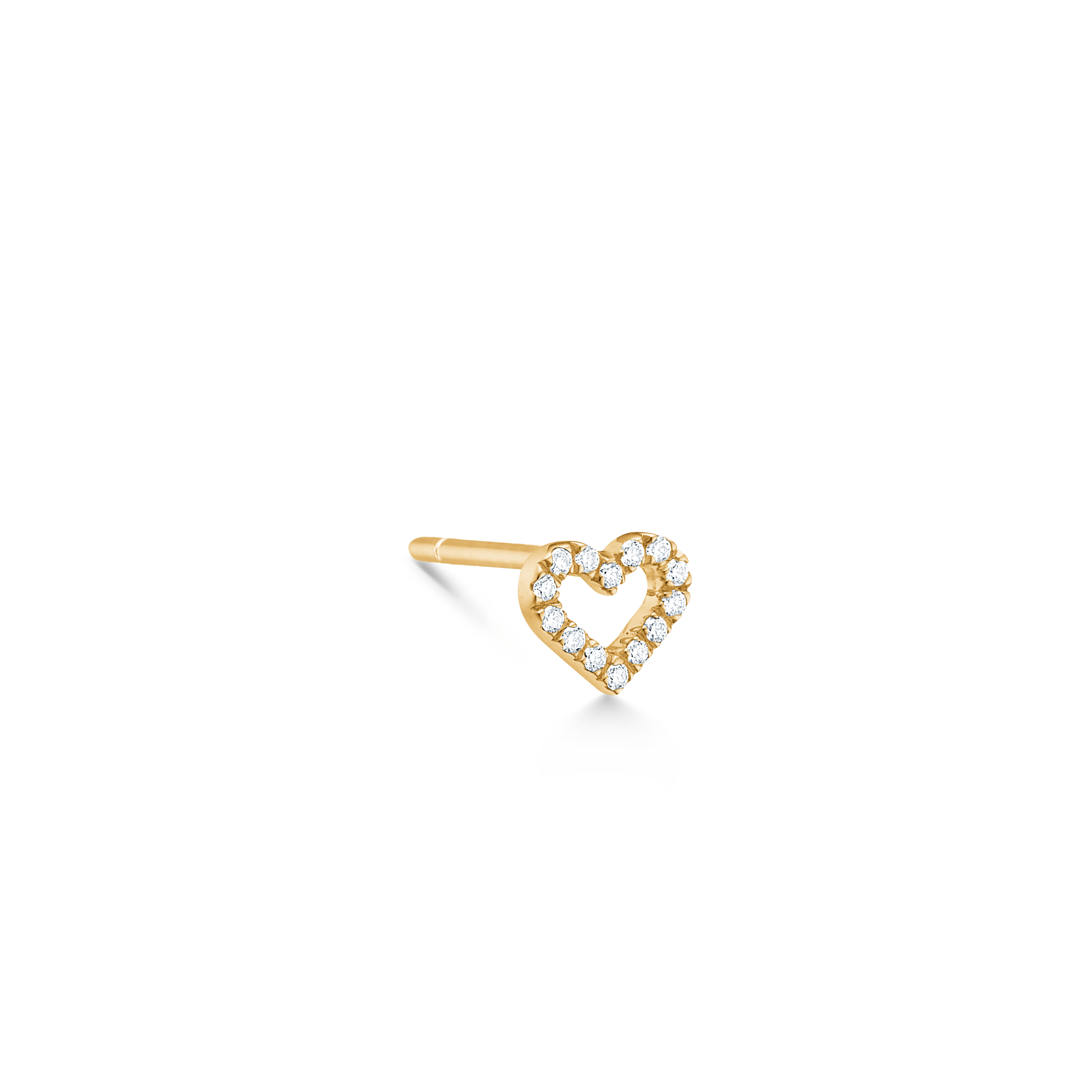 Symbols Open Heart diamantørering S - 18kt Rødguld