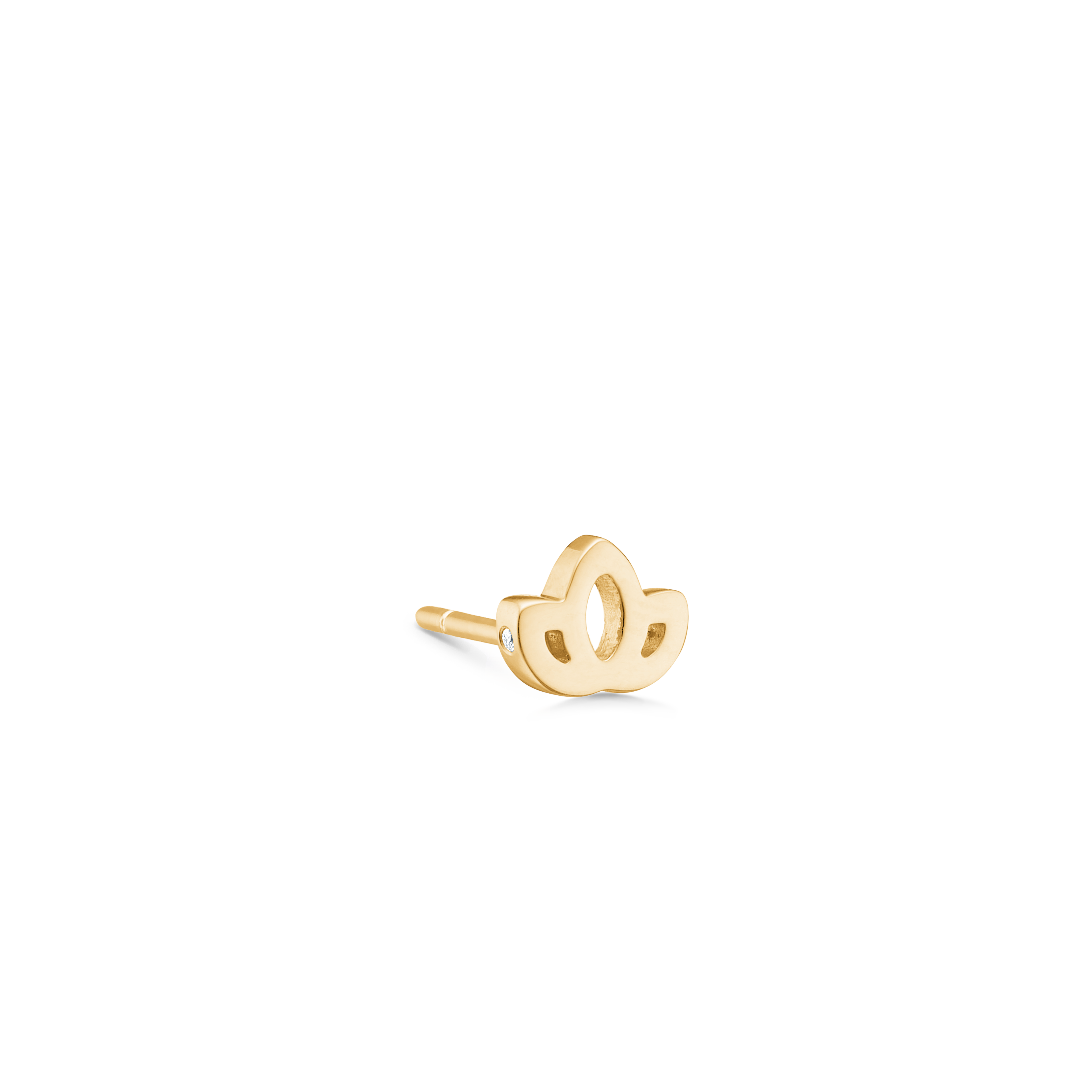 Symbols Lotus ørering - 18kt Rødguld
