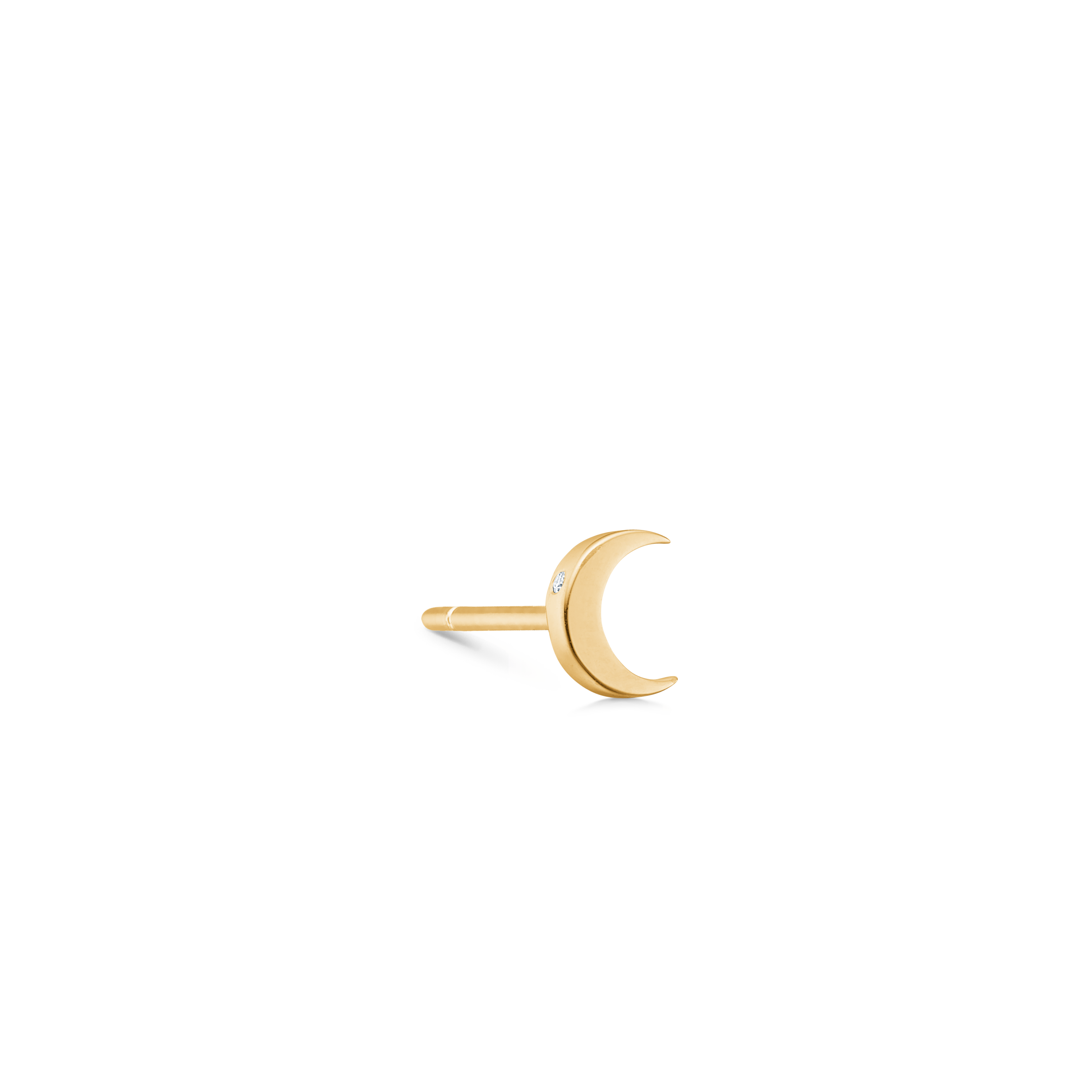 Symbols Half Moon ørering - 18kt Rødguld