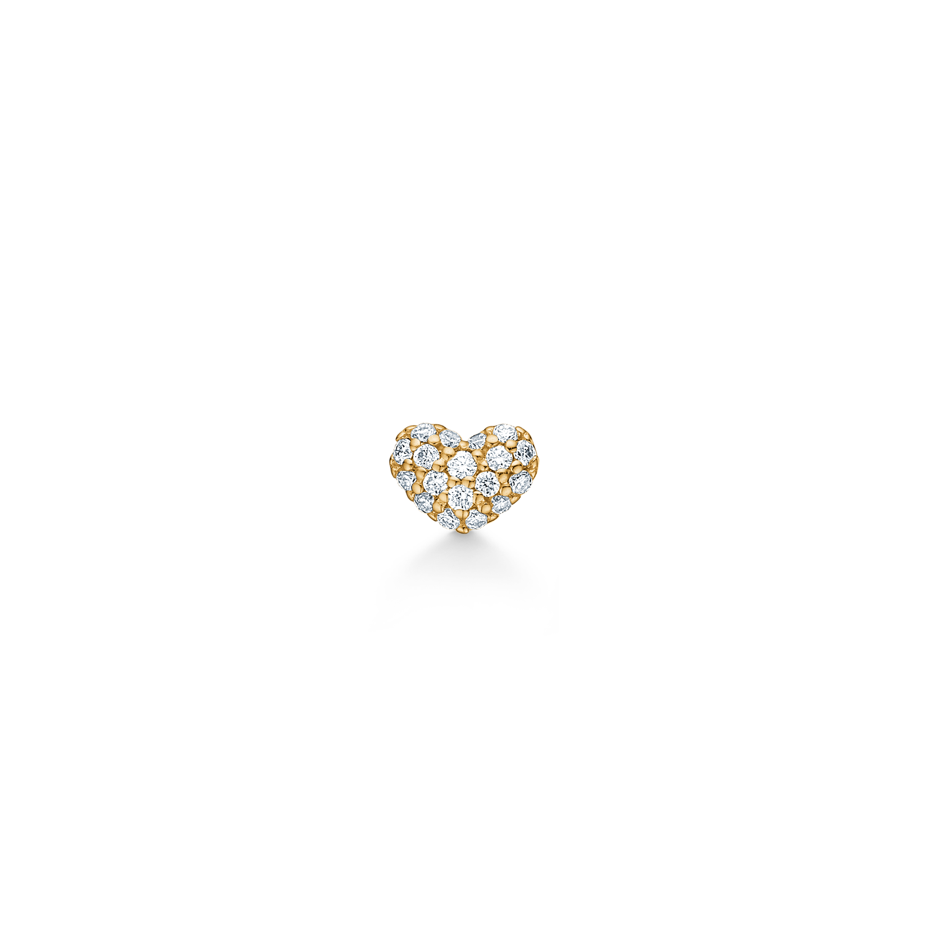 Symbols My Heart Diamant ørestik - 18kt Rødguld