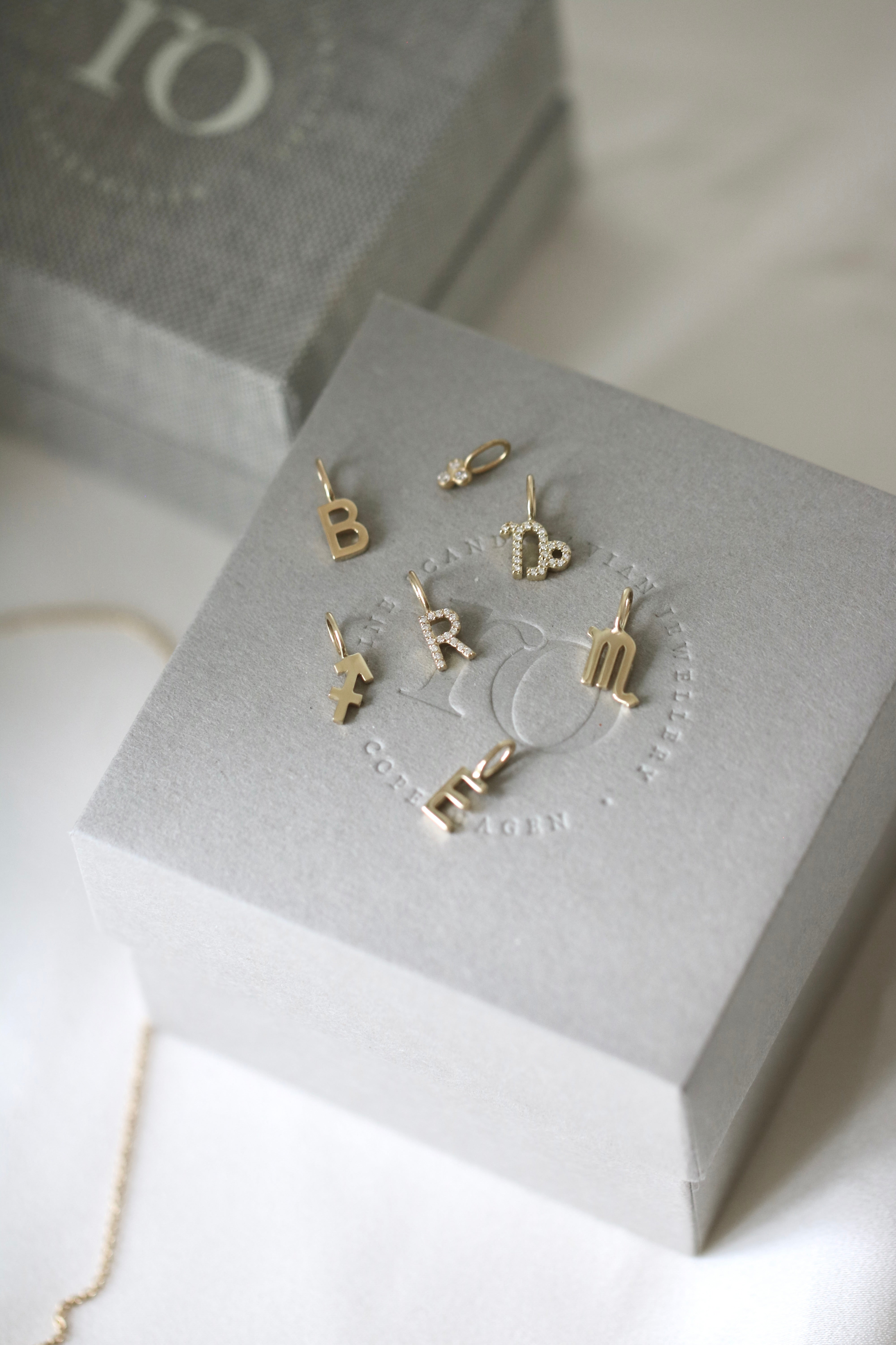 My C diamant vedhæng - 18kt Hvidguld