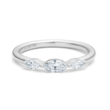 Meant to be her diamantring - 18kt Hvidguld