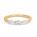Meant to be her diamantring - 18kt Rødguld