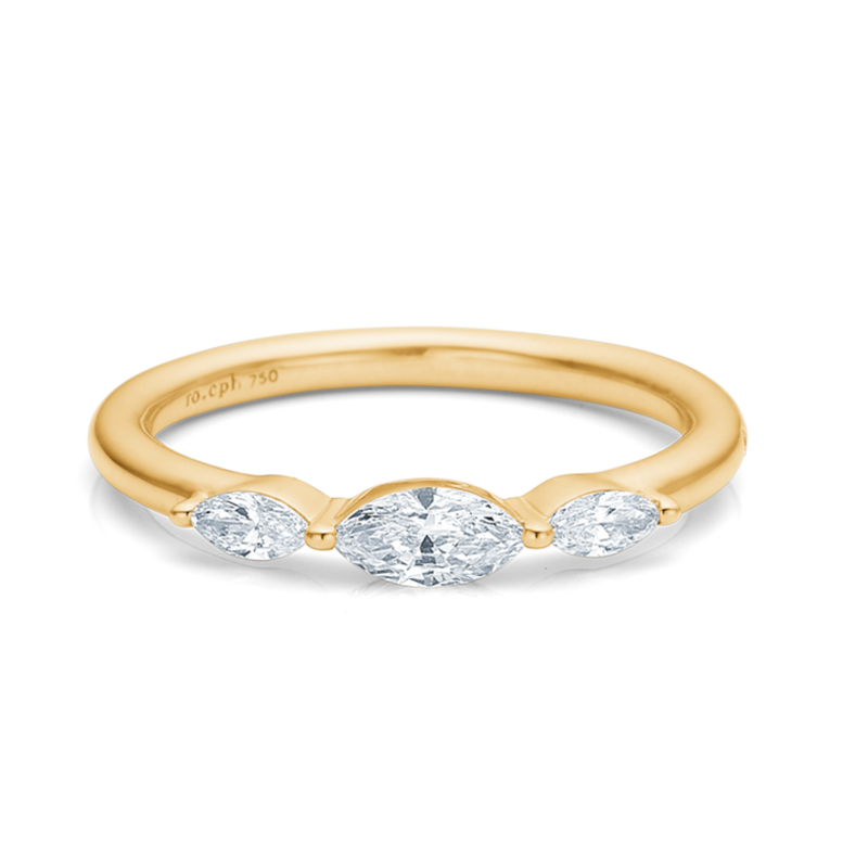 Meant to be her diamantring - 18kt Rødguld