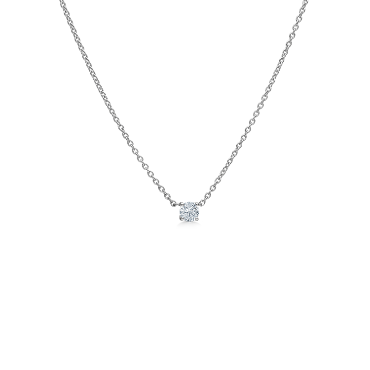 ES X RO Floating diamond halskæde - 18kt Hvidguld