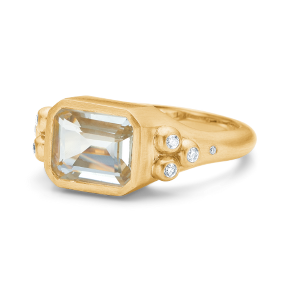Orbit Octagon ring - 18kt Rødguld