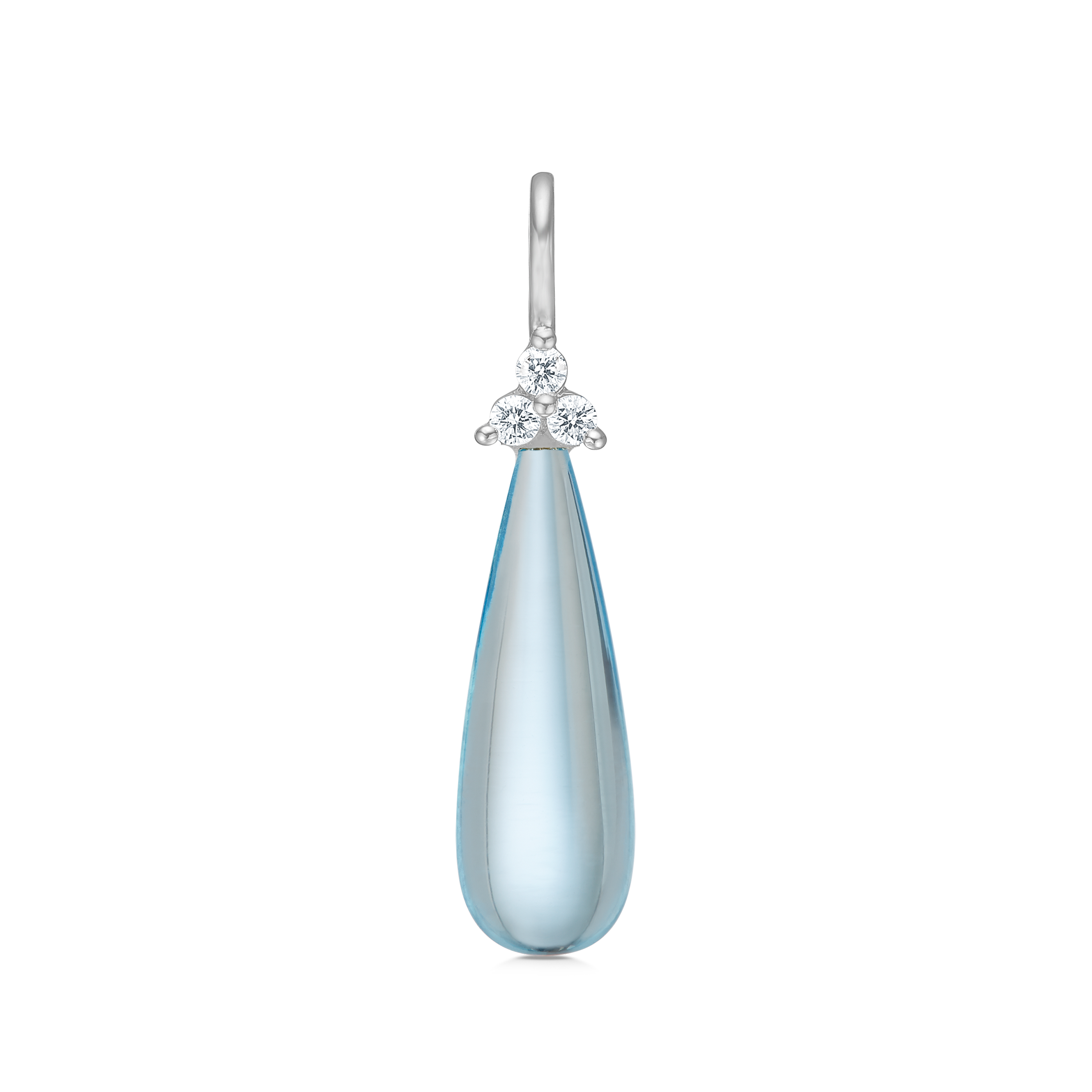 Fryd Sky Blue vedhæng - 18kt Hvidguld