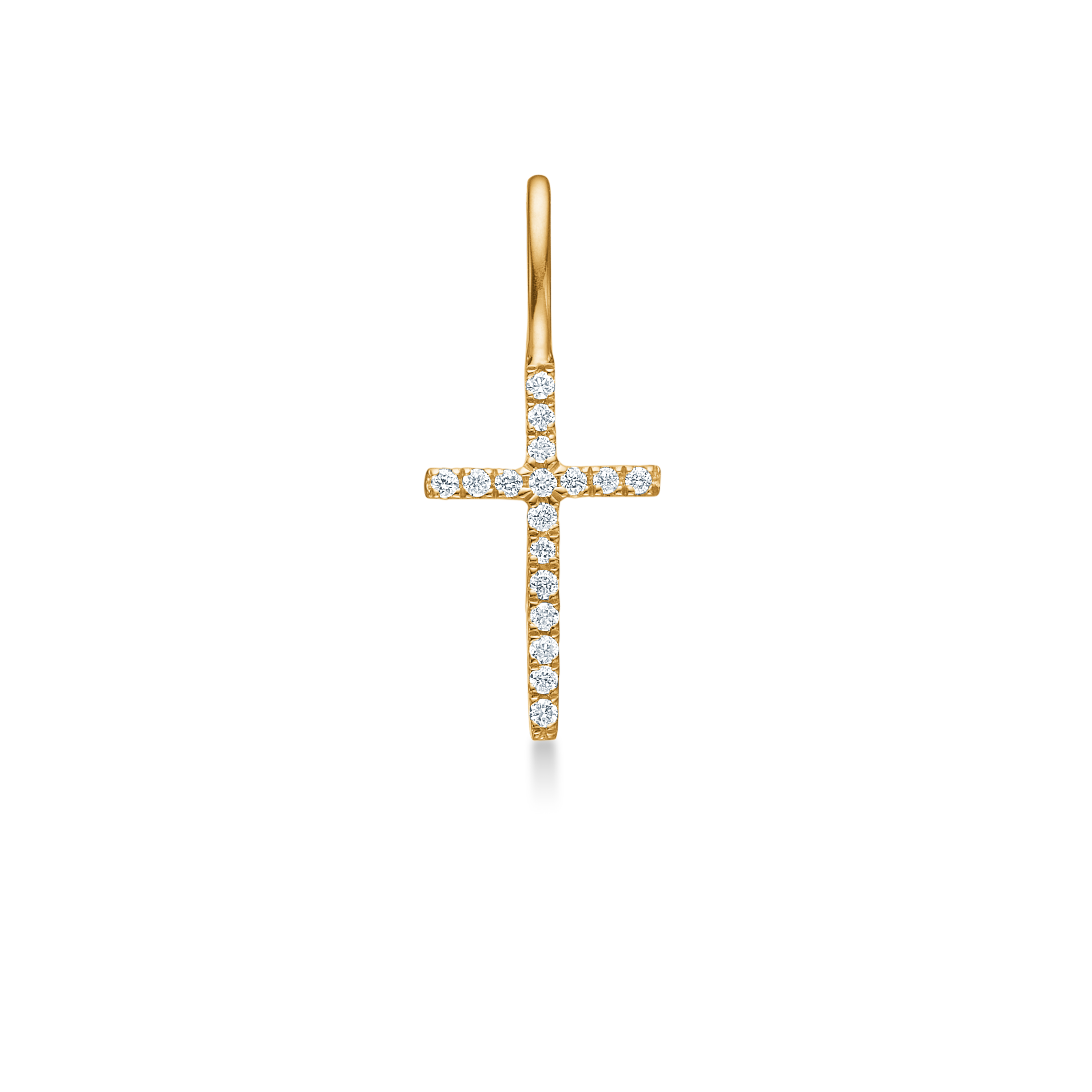 Symbols Kors Diamant vedhæng - 18kt Rødguld