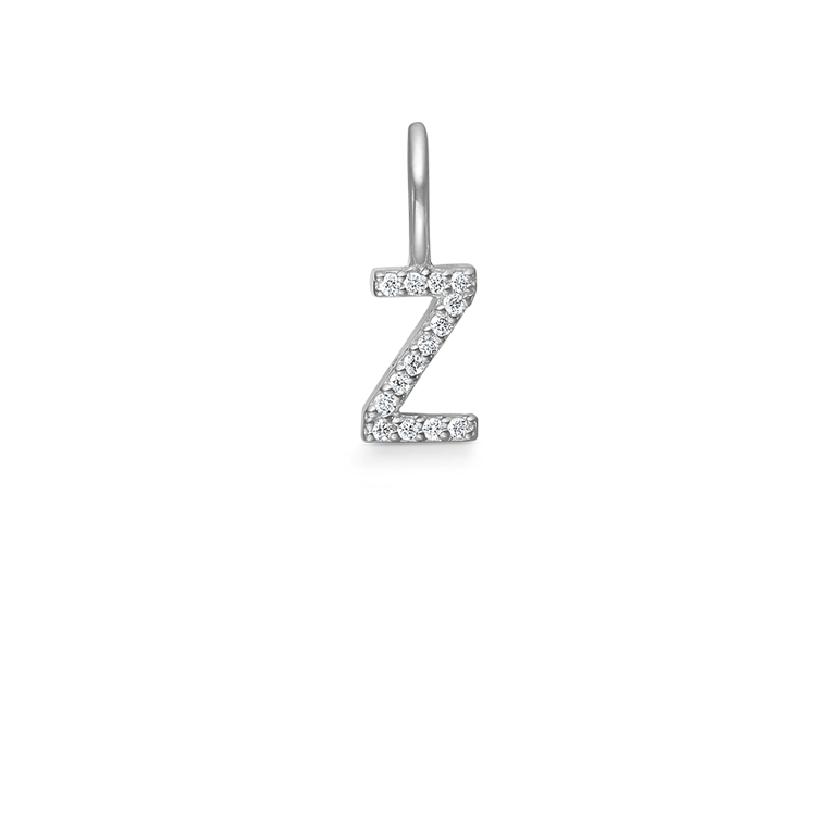 My Z diamant vedhæng - 18kt Hvidguld