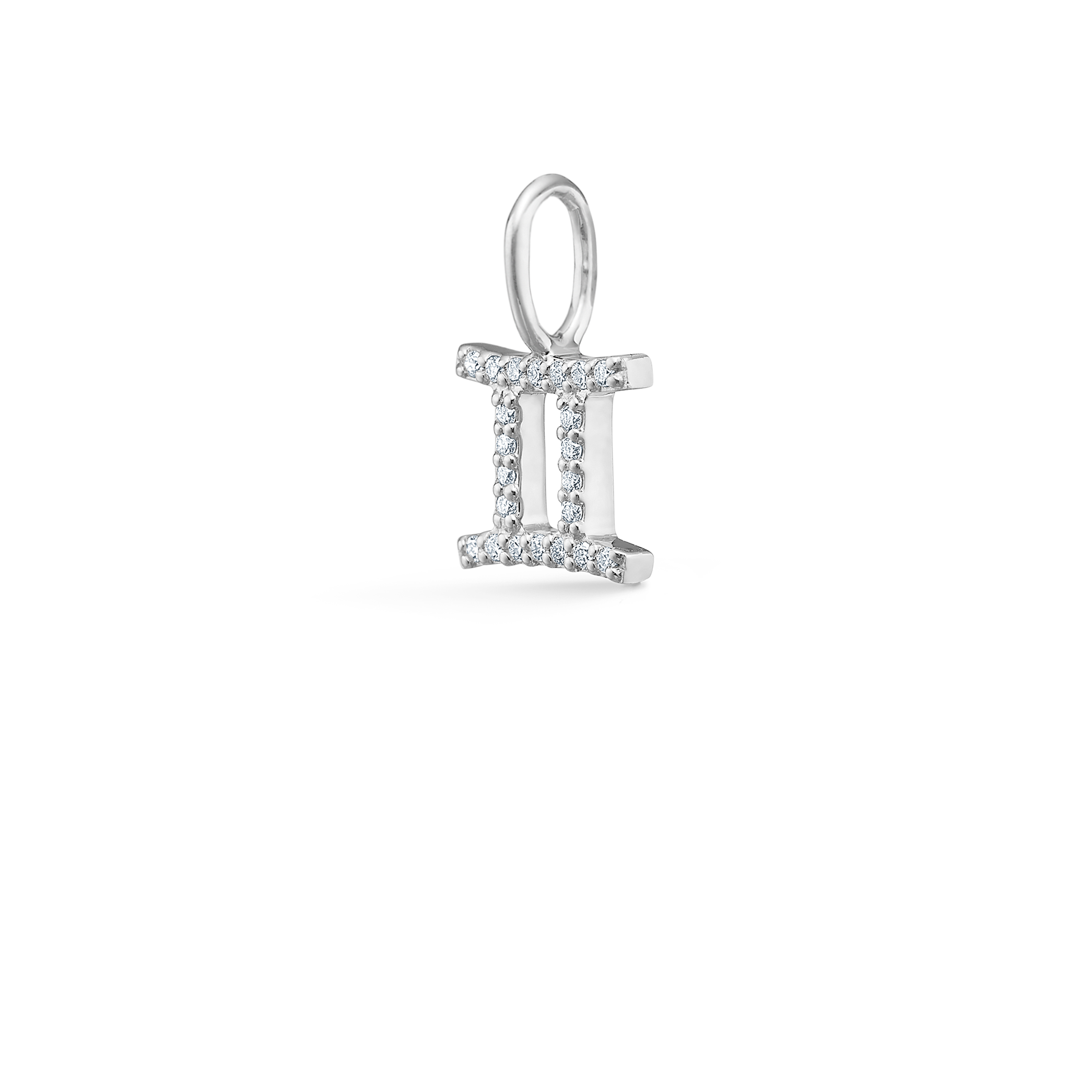 My Tvilling diamant vedhæng - 18kt Hvidguld