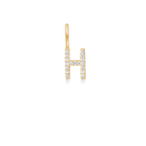 My H diamant vedhæng - 18kt Rødguld