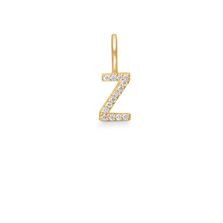 My Z diamant vedhæng - 18kt Rødguld