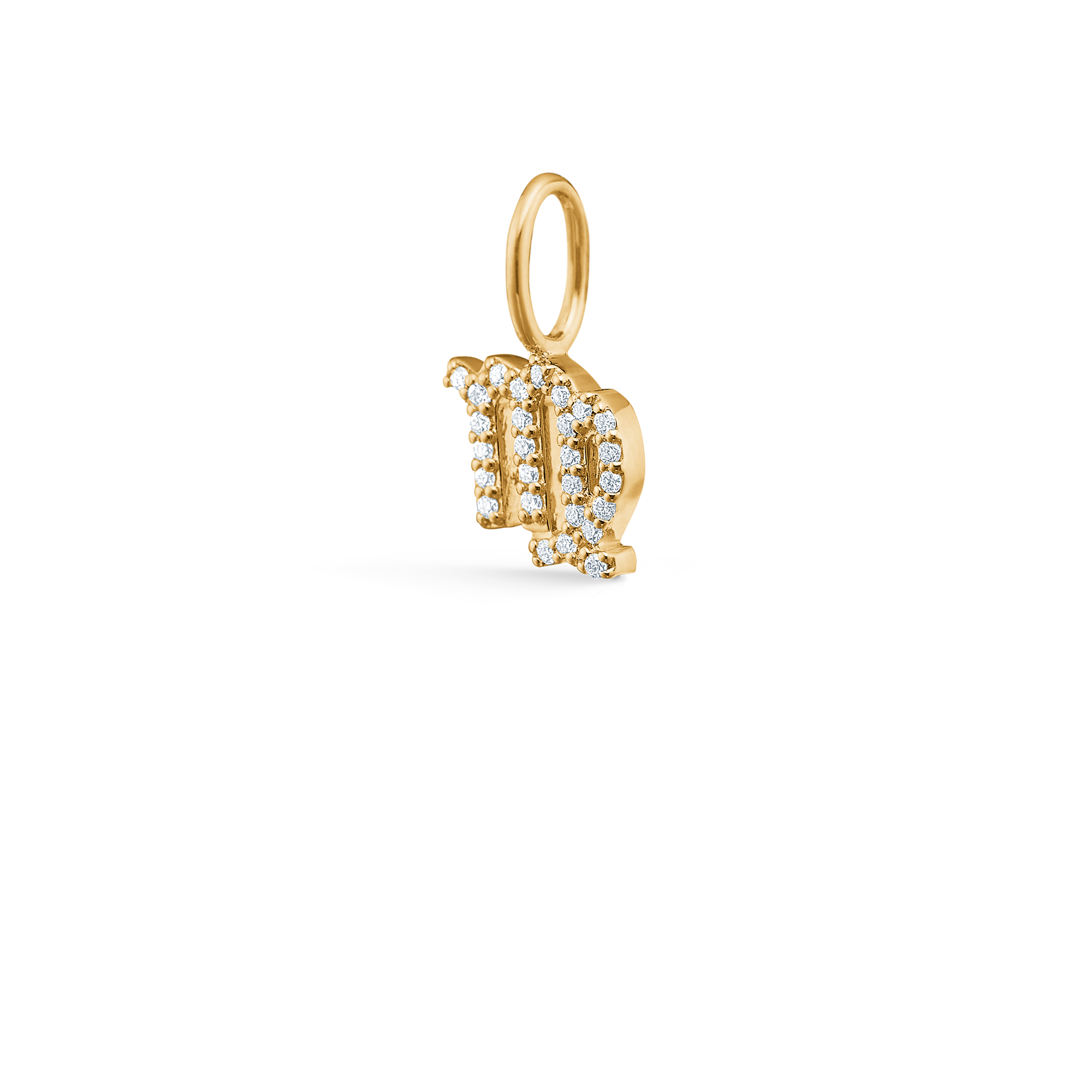 My Jomfru diamant vedhæng - 18kt Rødguld