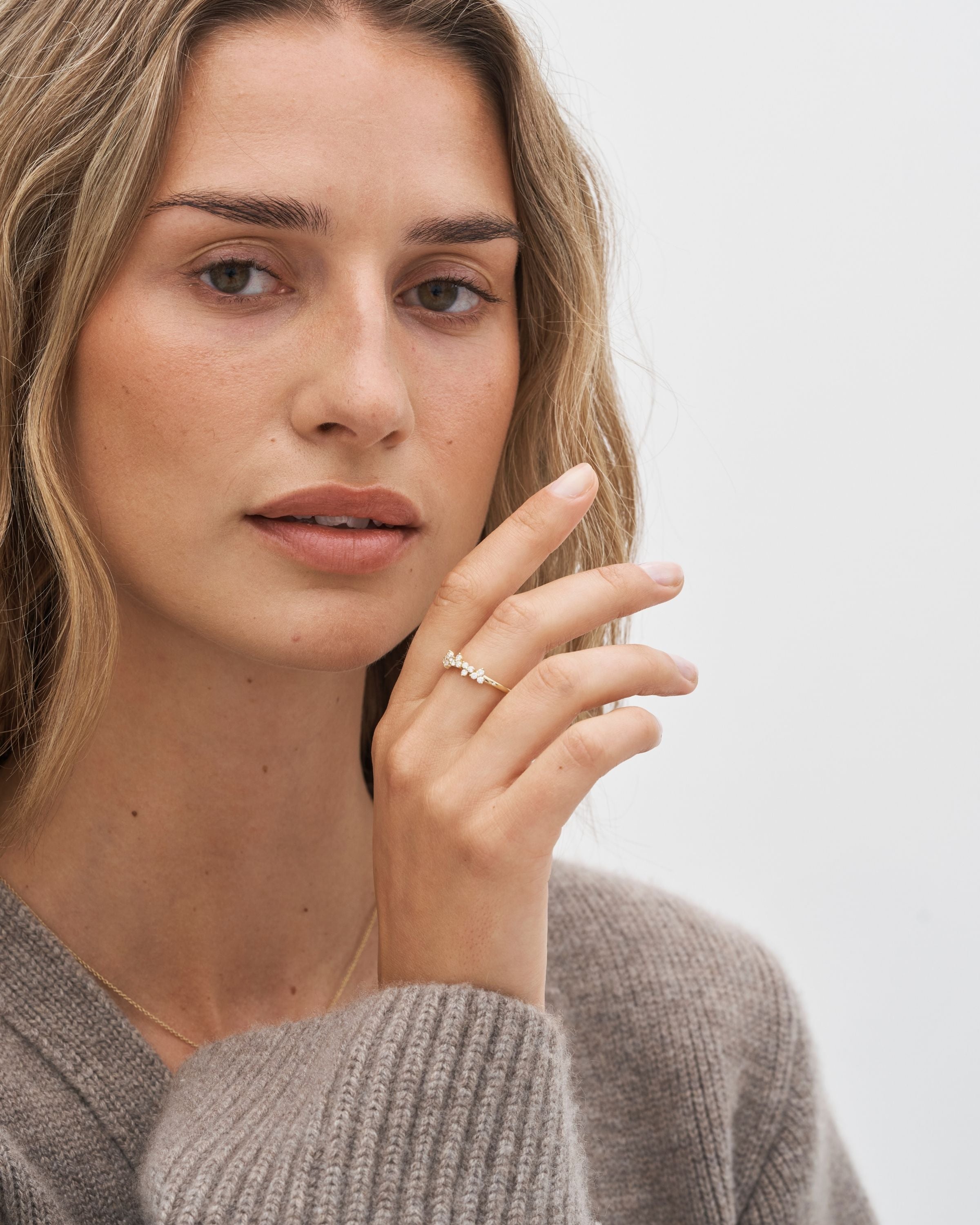 Fryd diamantring L - 18kt Rødguld