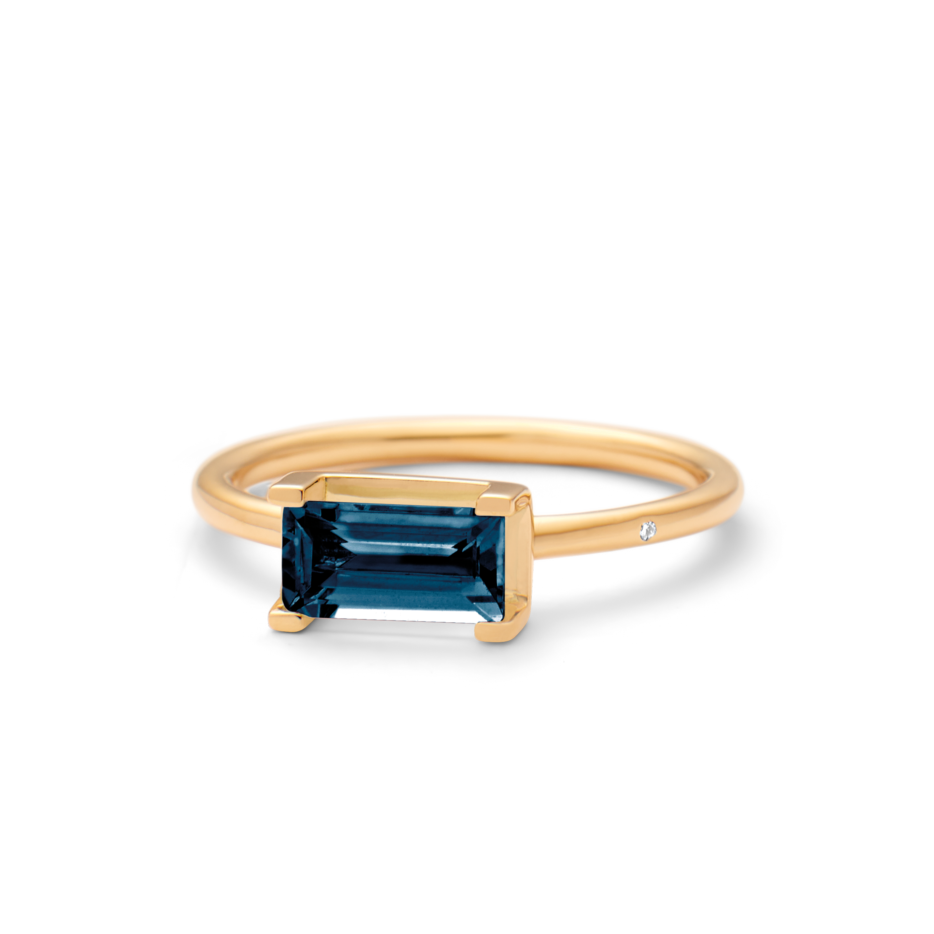 Nord London Blue ring - 18kt Rødguld