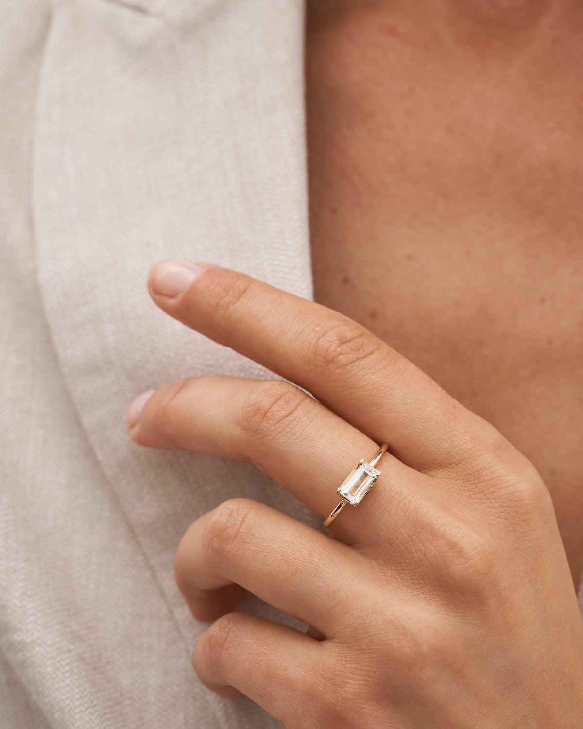 Nord White ring II - 18kt Rødguld