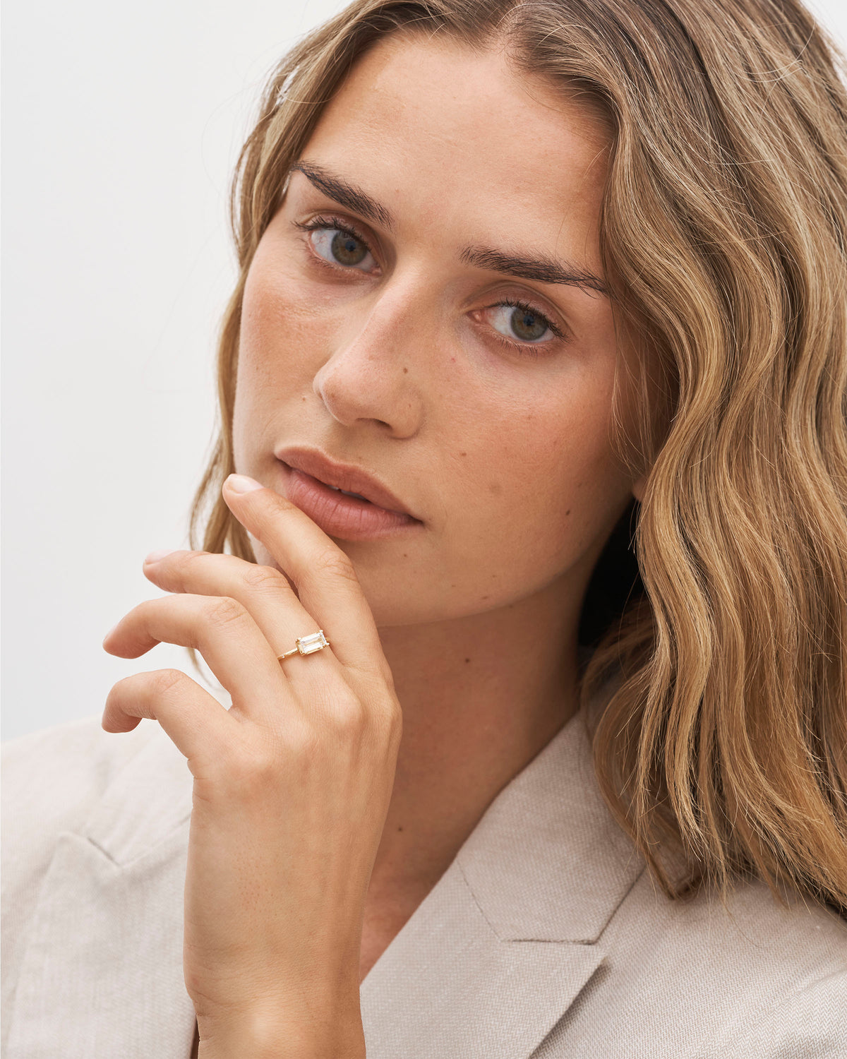 Nord White ring II - 18kt Rødguld