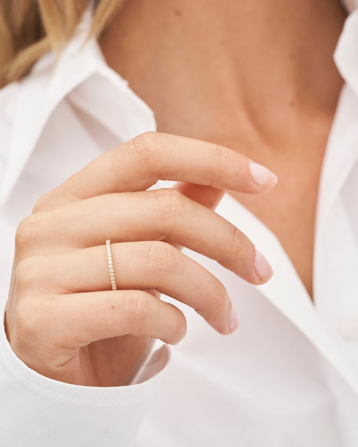 Rock Classic diamantring - 18kt Rødguld