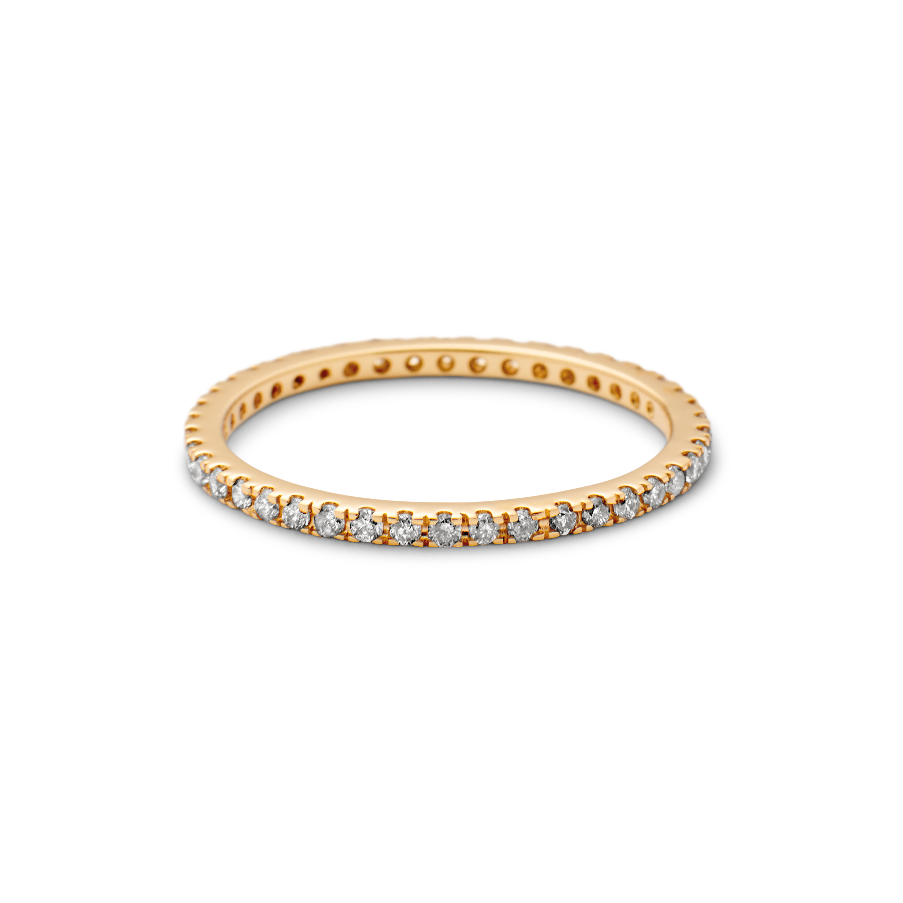 Rock Classic Grey diamantring - 18kt Rødguld