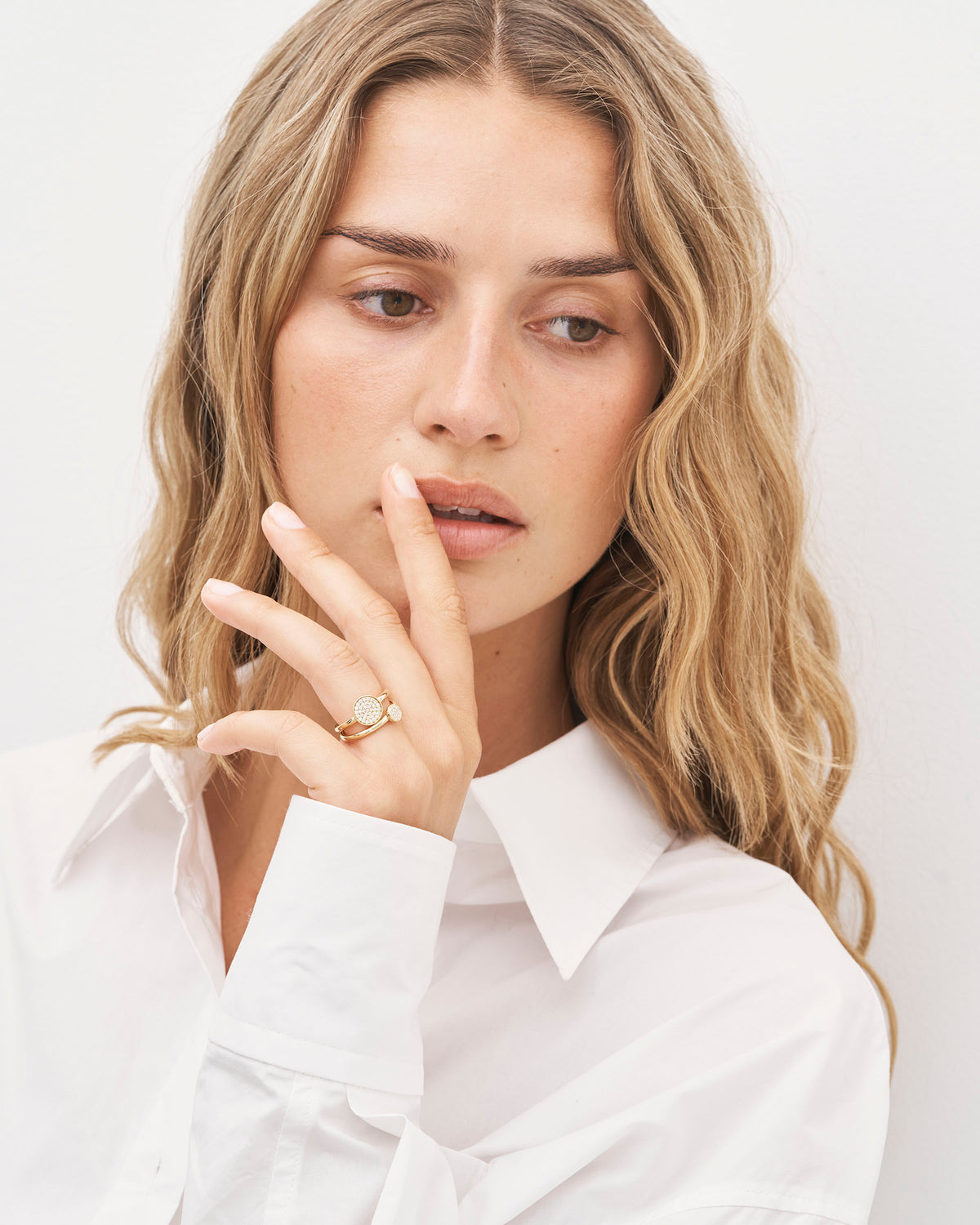 Rock Classic Round diamantring II - 18kt Rødguld