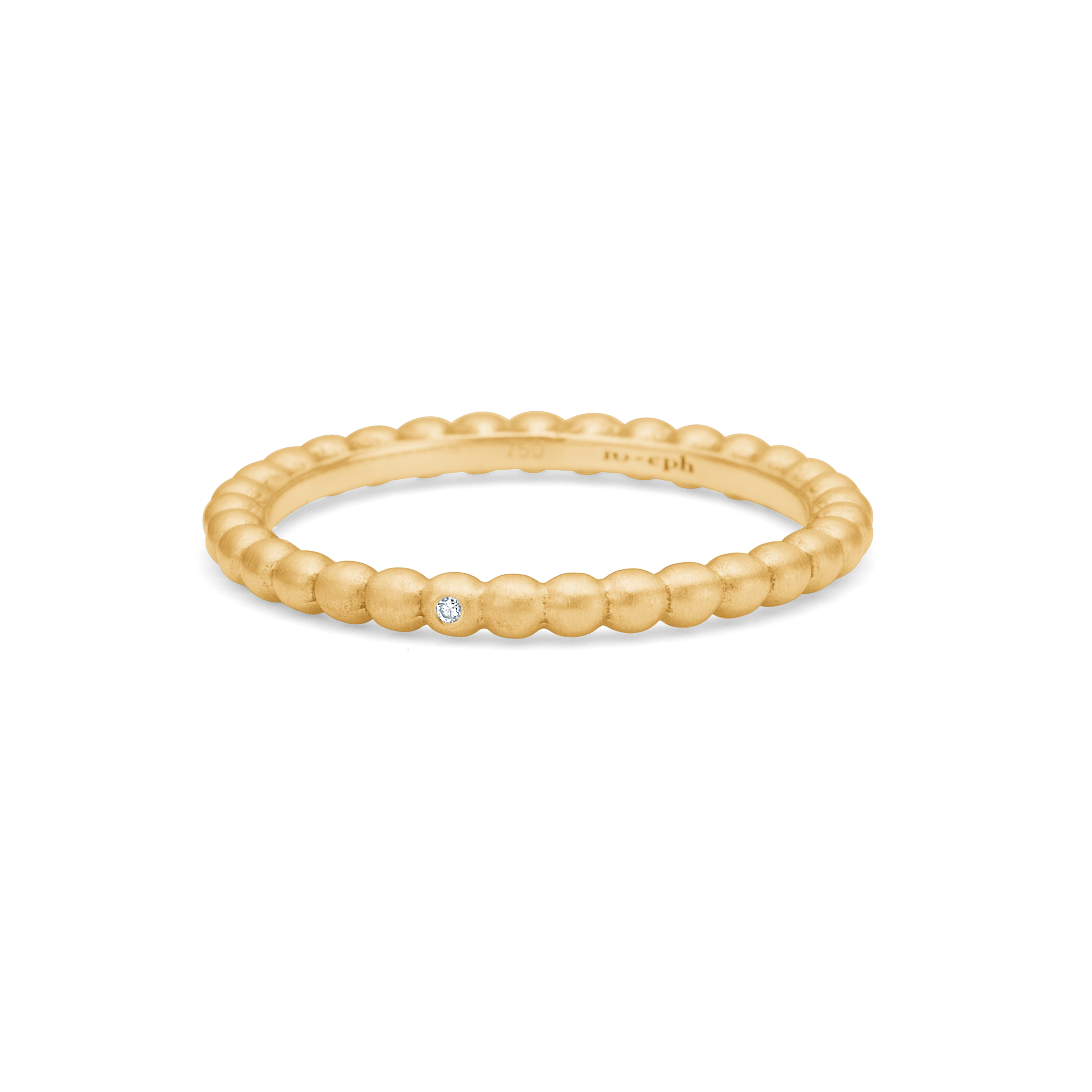 Orbit Dot ring - 18kt Rødguld