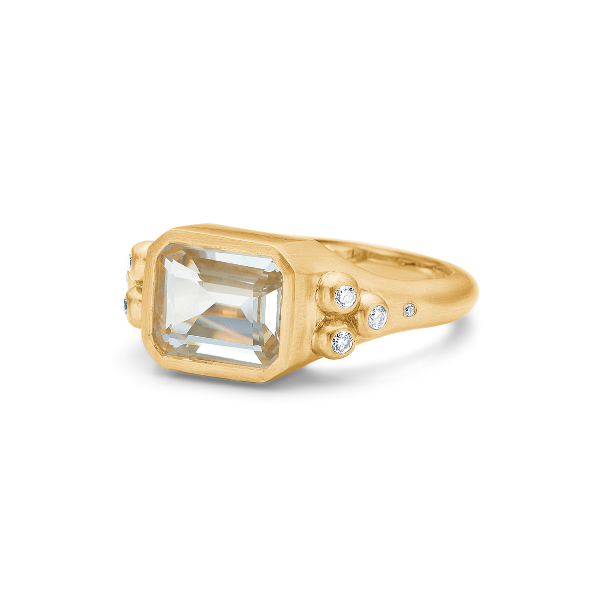 Orbit Octagon ring - 18kt Rødguld
